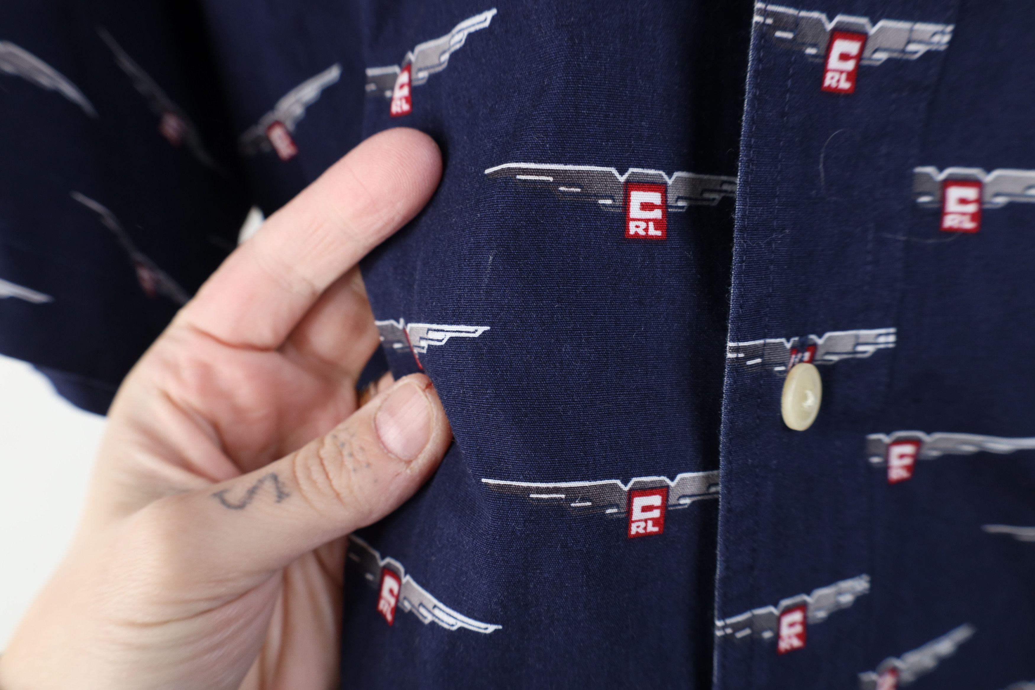 Ralph Lauren Vintage 90s Chaps Ralph Lauren All Over Print Button Shirt Size US L / EU 52-54 / 3 - 4 Thumbnail