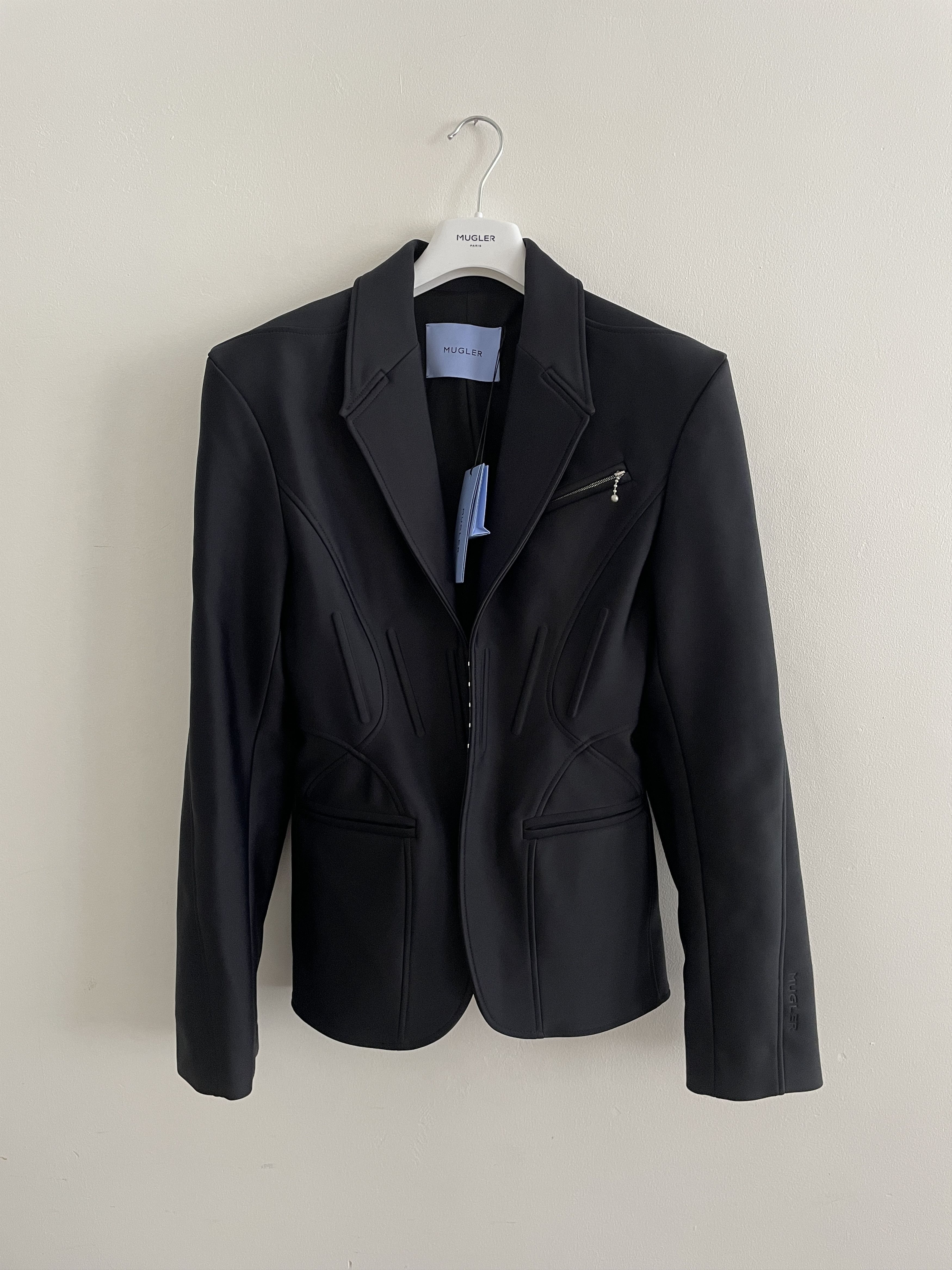 Mugler Mugler Black Structured Blazer – NEW with tag Size M / US 6-8 / IT 42-44 - 1 Thumbnail