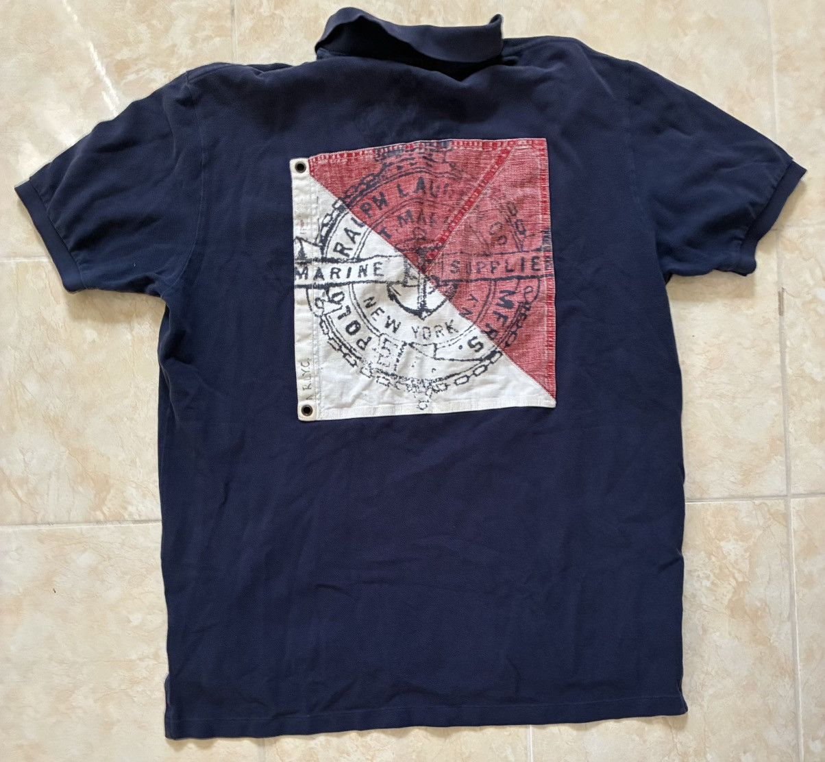 Polo Ralph Lauren RARE Vintage Ralph Lauren Patchwork Polo Size US XL / EU 56 / 4 - 1 Thumbnail