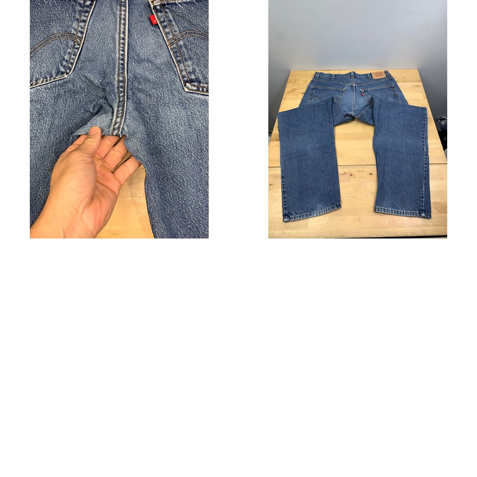 Levi's Levis 550 Relaxed Fit Denim Jeans Mens 38x32 Blue Casual Straight 12509 Size US 38 / EU 54 - 9 Thumbnail