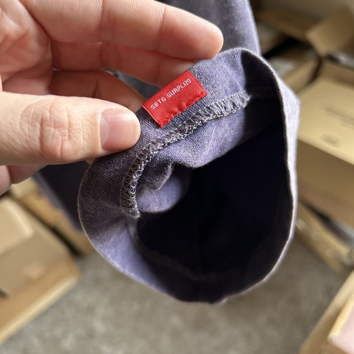 SBTG SBTG SURPLUS WiDE BOXY CROPPED SiNGLE STiTCH YALE TEE Size US L / EU 52-54 / 3 - 12 Thumbnail
