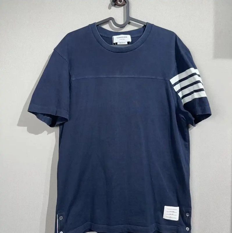 Thom Browne Thom Browne Blue Cotton Blend Men’s T-Shirt 0089 Size US M / EU 48-50 / 2 - 1 Thumbnail