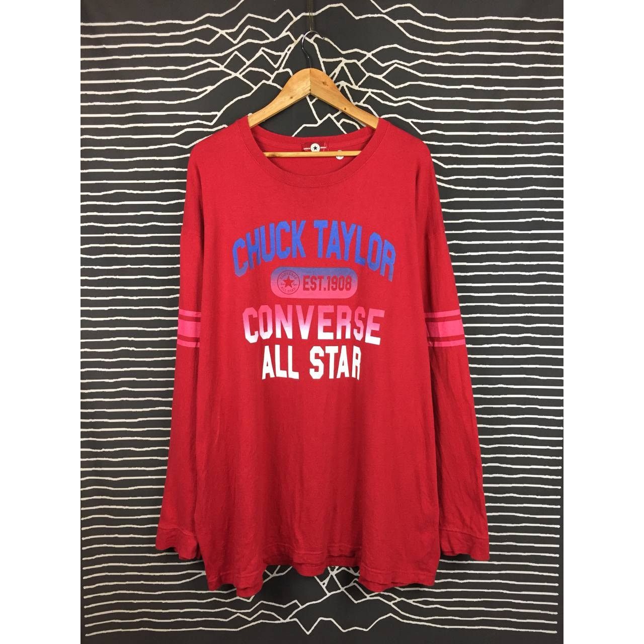 Converse × Vintage Converse All Star Chuck Taylor Long Sleeve Tee Size US XXL / EU 58 / 5 - 2 Thumbnail