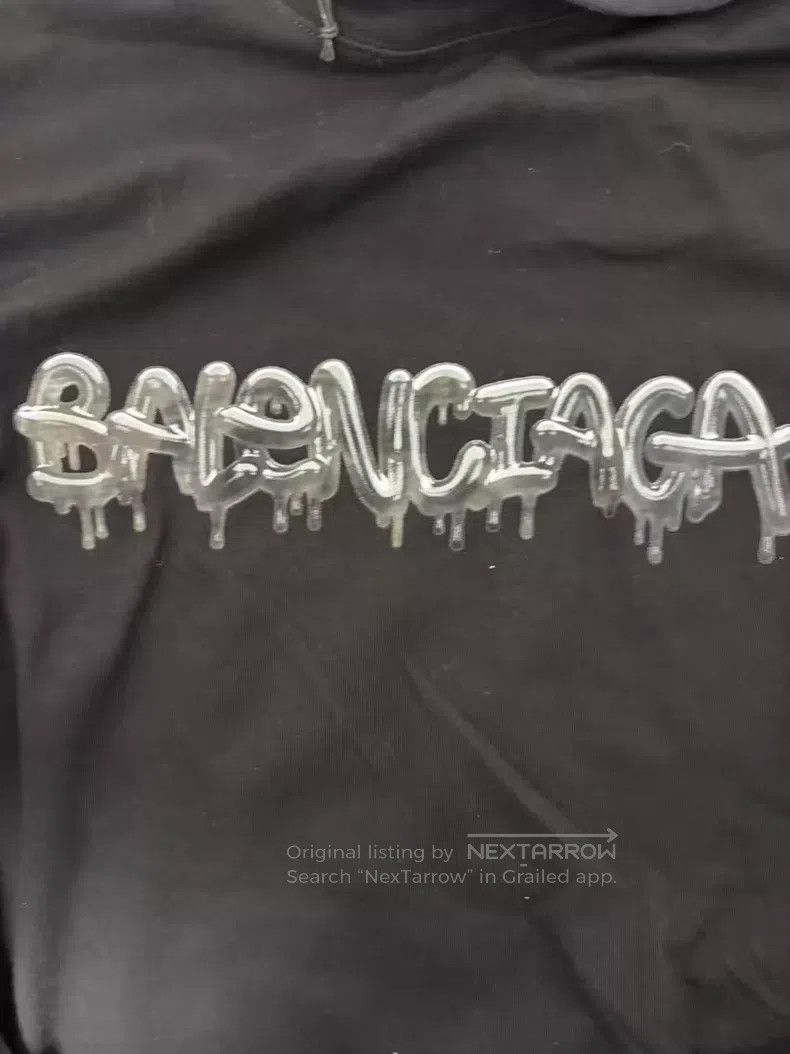 Balenciaga Balenciaga Art Print Double Layered Hooded T-Shirt Size US L / EU 52-54 / 3 - 3 Thumbnail