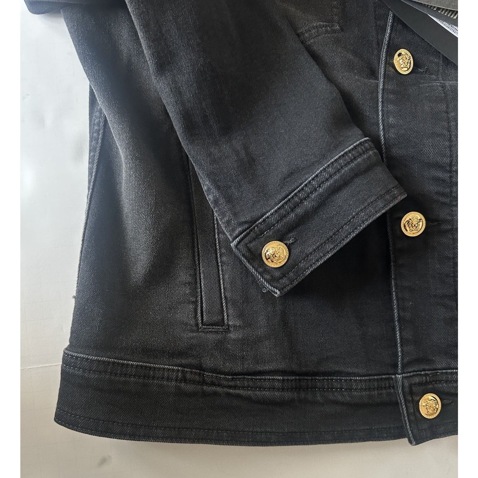 Versace Versace Men’s Blouson Denim Black Jacket L (50) 1011834 Size US L / EU 52-54 / 3 - 10 Thumbnail