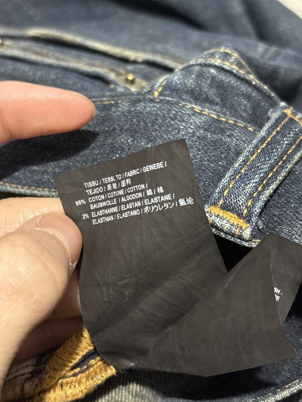Saint Laurent Paris SS16 Hedi Slimane D02 Jeans Sandwash Navy Denim distressed Size US 28 / EU 44 - 11 Thumbnail