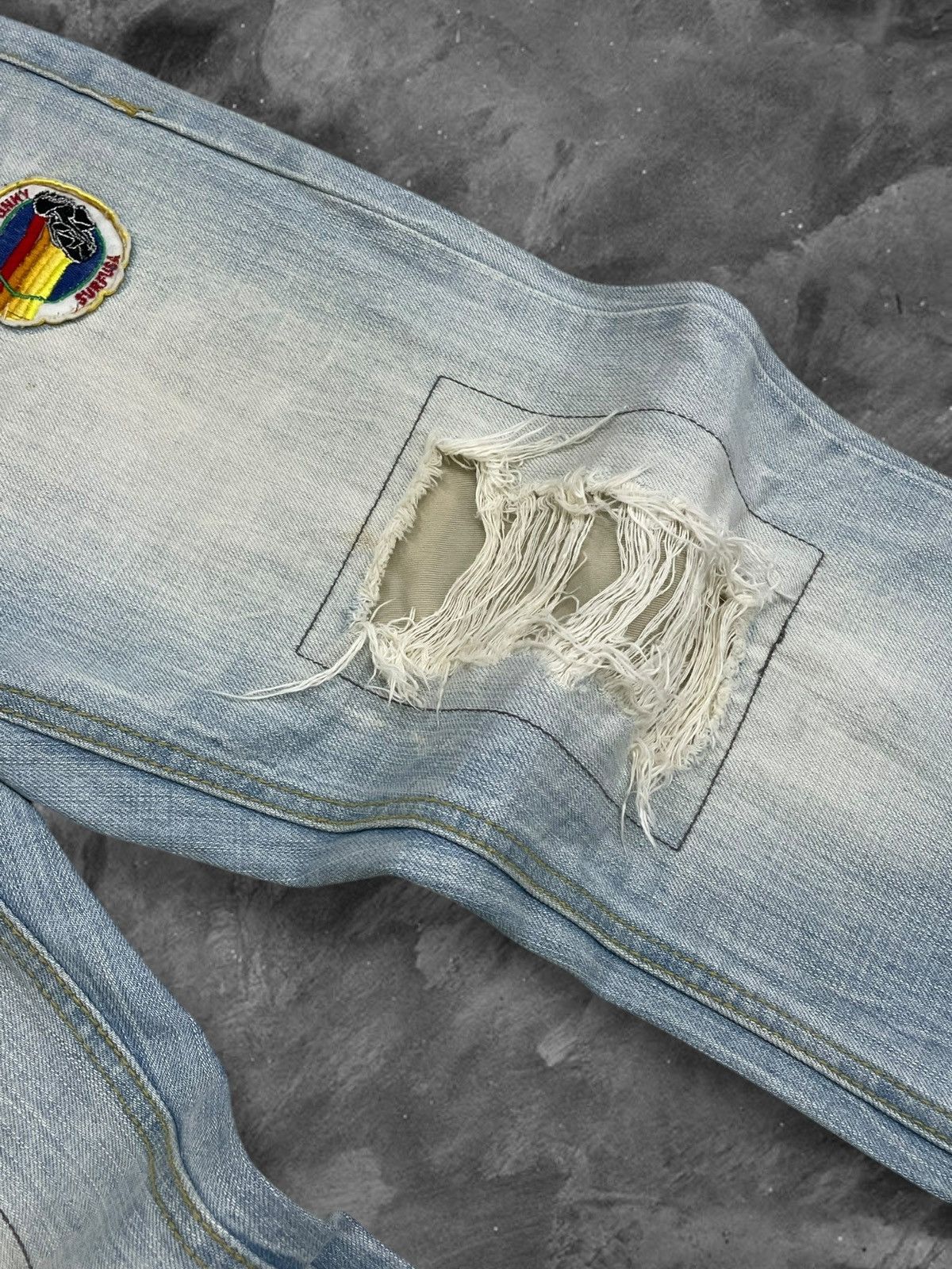 Hysteric Glamour Vintage 1999s Rare Style Designer Buzzspunky Artwork Denim Size US 30 / EU 46 - 7 Thumbnail
