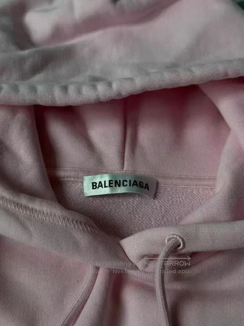 Balenciaga Balenciaga Pink Crew Hoodie Size US XS / EU 42 / 0 - 4 Thumbnail