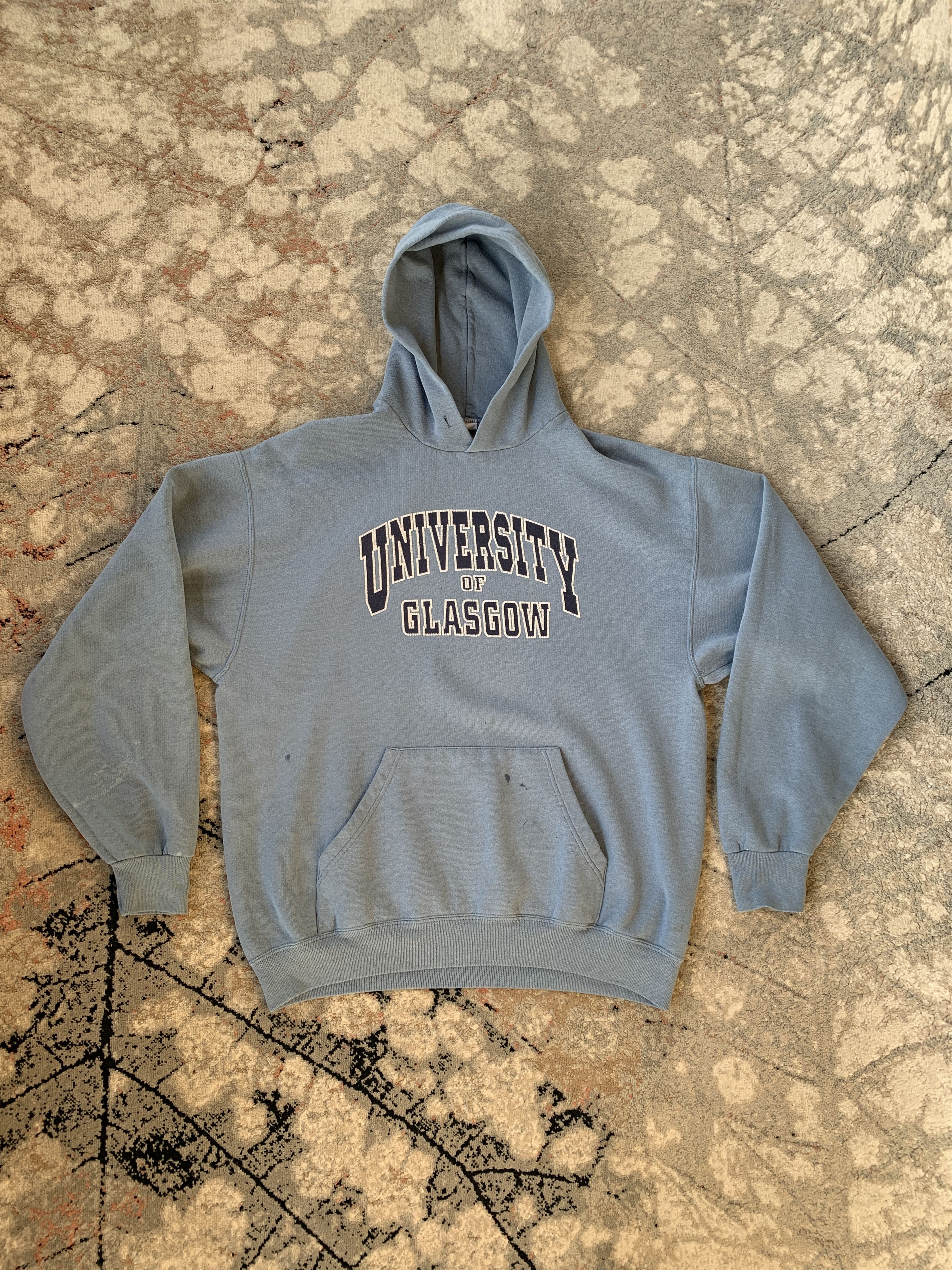 Jerzees × Vintage Vintage University Of Glasgow Hoodie Size US L / EU 52-54 / 3 - 1 Thumbnail