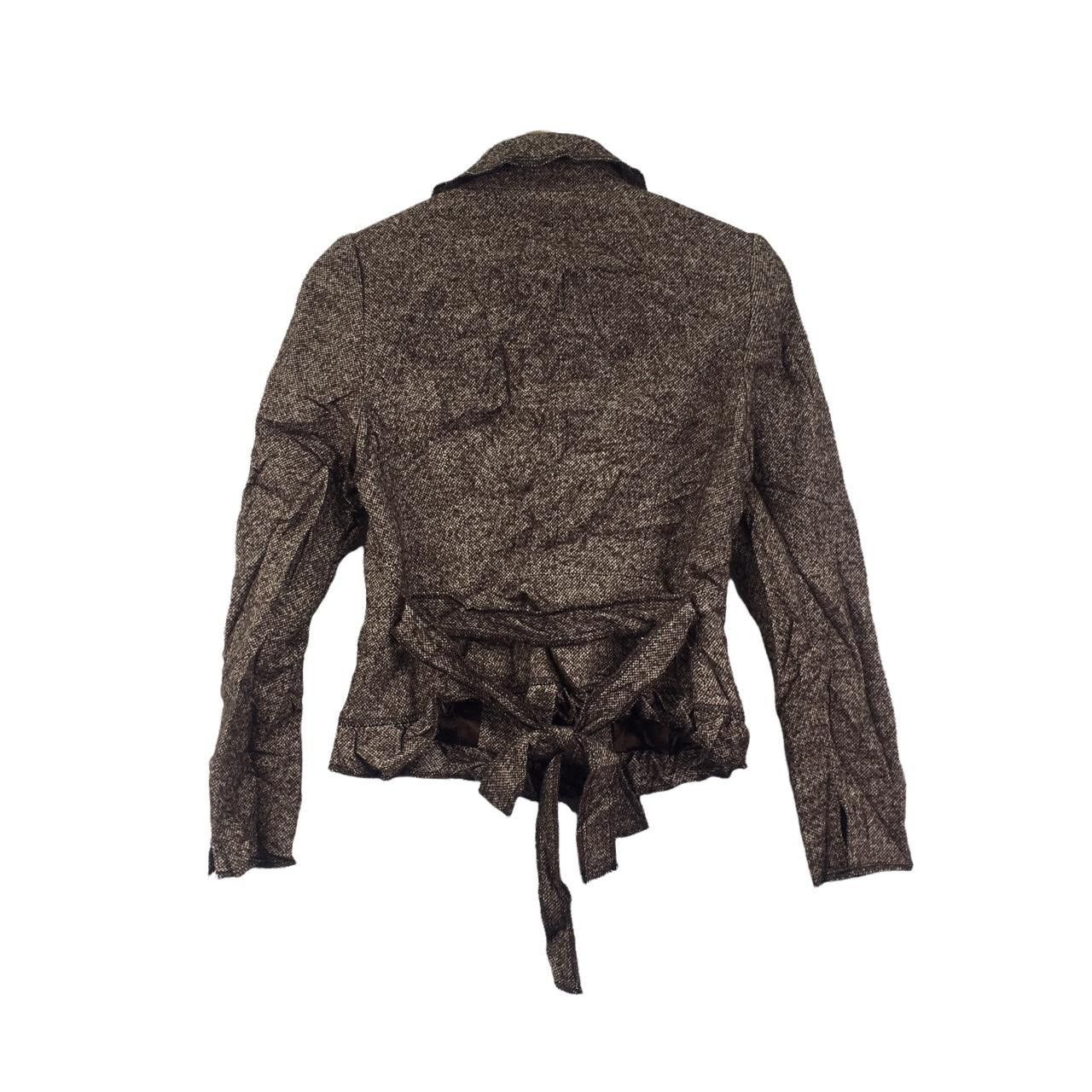 Sonia Rykiel Vtg 90’ SONIA RYKIEL PARIS Minimalist Brown Jacket Size XS / US 0-2 / IT 36-38 - 4 Thumbnail