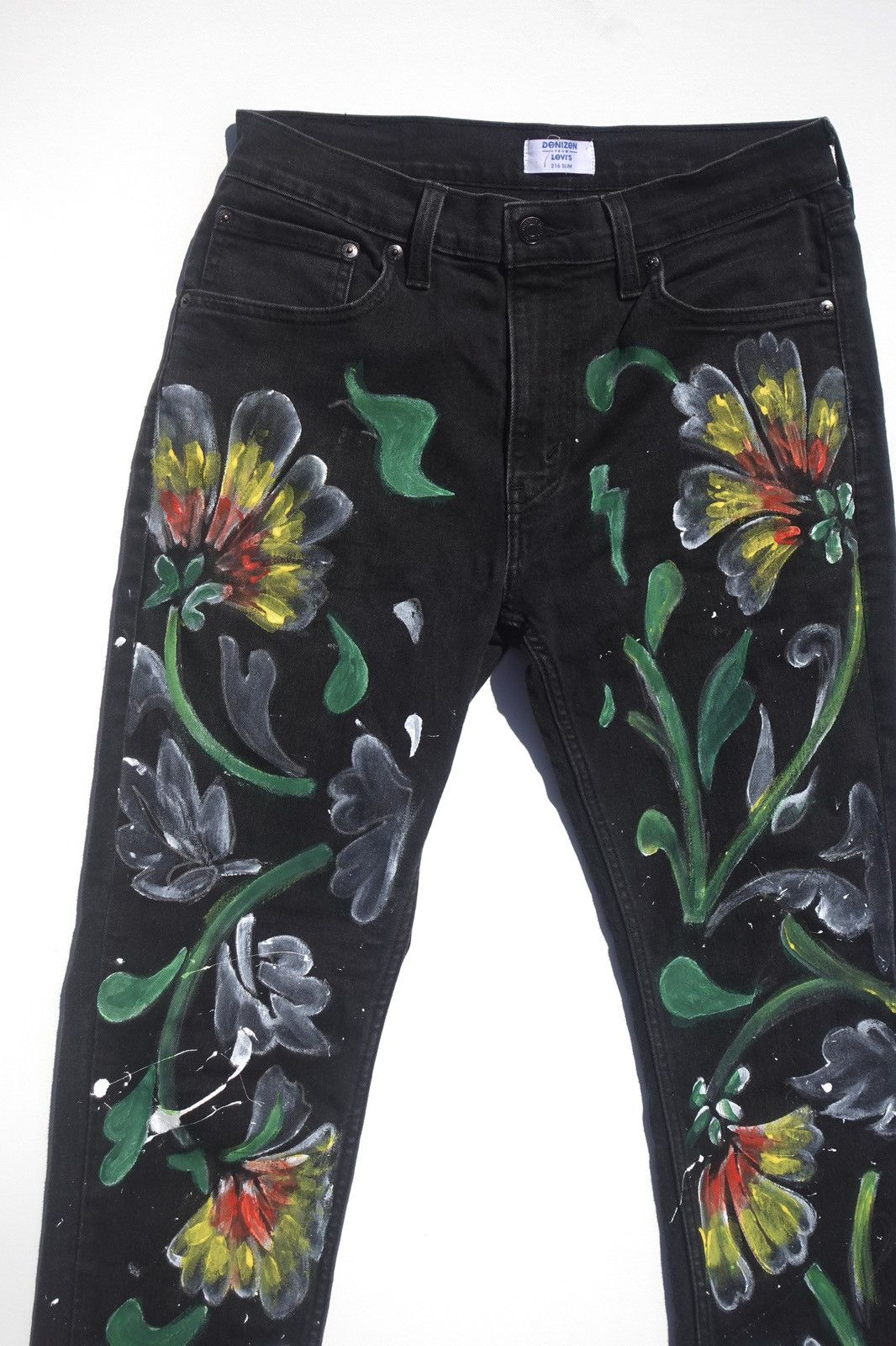Levi's Abstract growing flower jeans Size US 32 / EU 48 - 4 Thumbnail