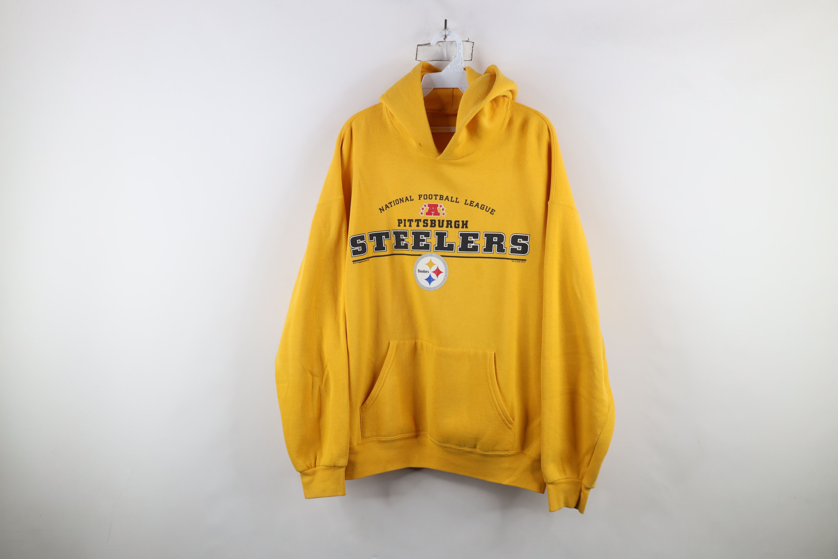 Vintage Vintage Y2K 2001 Spell Pittsburgh Steelers Football Hoodie Size US XL / EU 56 / 4 - 1 Thumbnail
