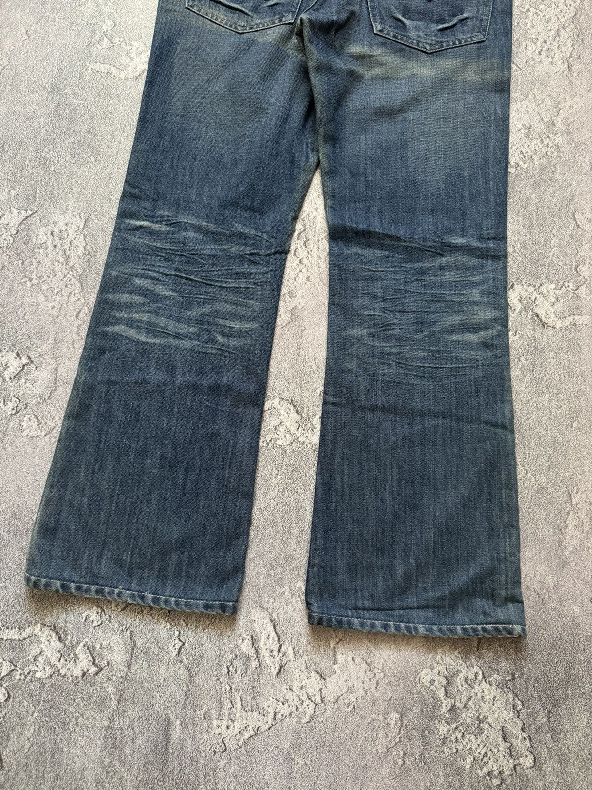 Diesel × Diesel Black Gold Diesel 34 flared denim pant trouser Jean chino distressed Size US 34 / EU 50 - 5 Thumbnail