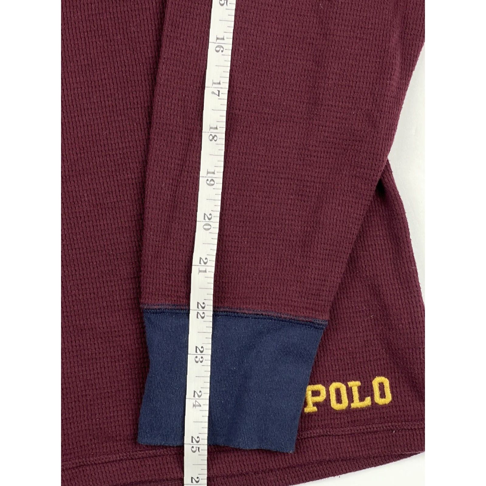 Polo Ralph Lauren Polo Ralph Lauren Sleepshirt L Red 100% Cotton Long Sleeve Knit Pullover Men Bed Night Classic Pattern Solid Size US L / EU 52-54 / 3 - 7 Thumbnail