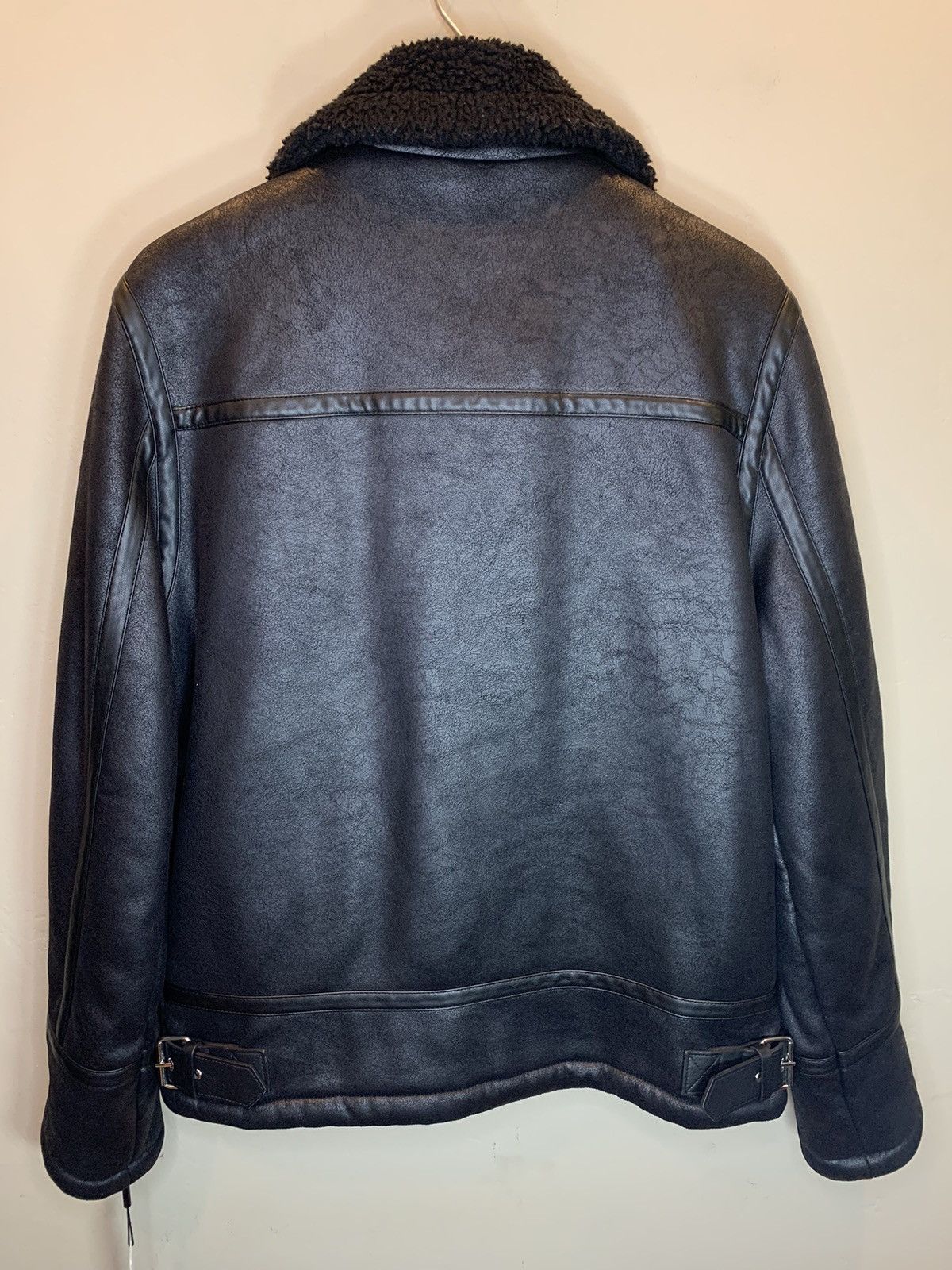 Calvin Klein *RARE* New Calvin Klein Moto Biker Zip Sherpa Collar Jacket Size US M / EU 48-50 / 2 - 3 Thumbnail