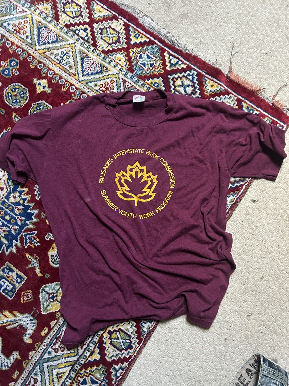 Jerzees vintage summer youth work program park t-shirt Size US L / EU 52-54 / 3 - 1 Thumbnail
