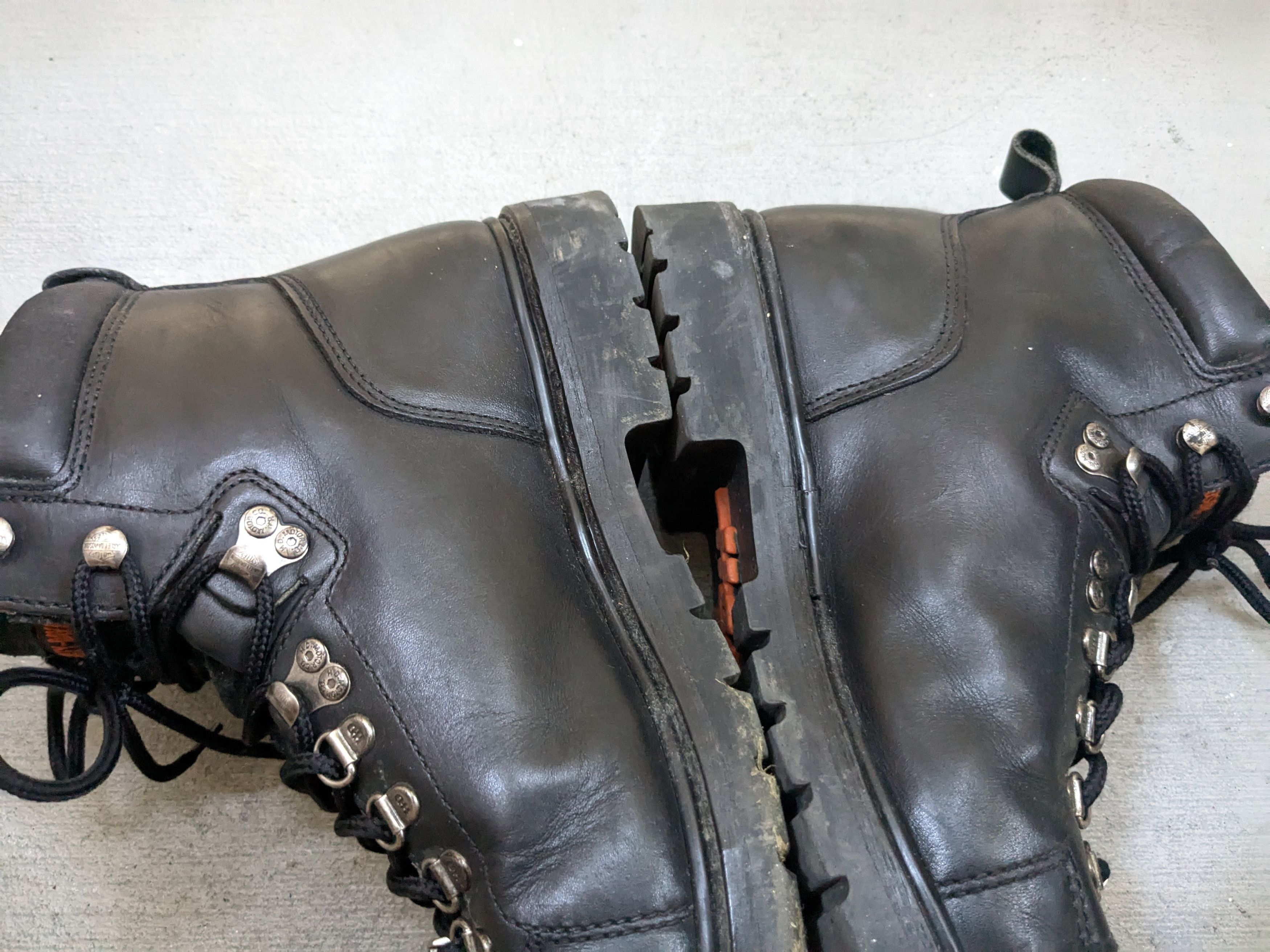 Genuine Leather Harley Davidson Biker Boots Size 10 Leather Black Biker Size US 10 / EU 43 - 13 Thumbnail