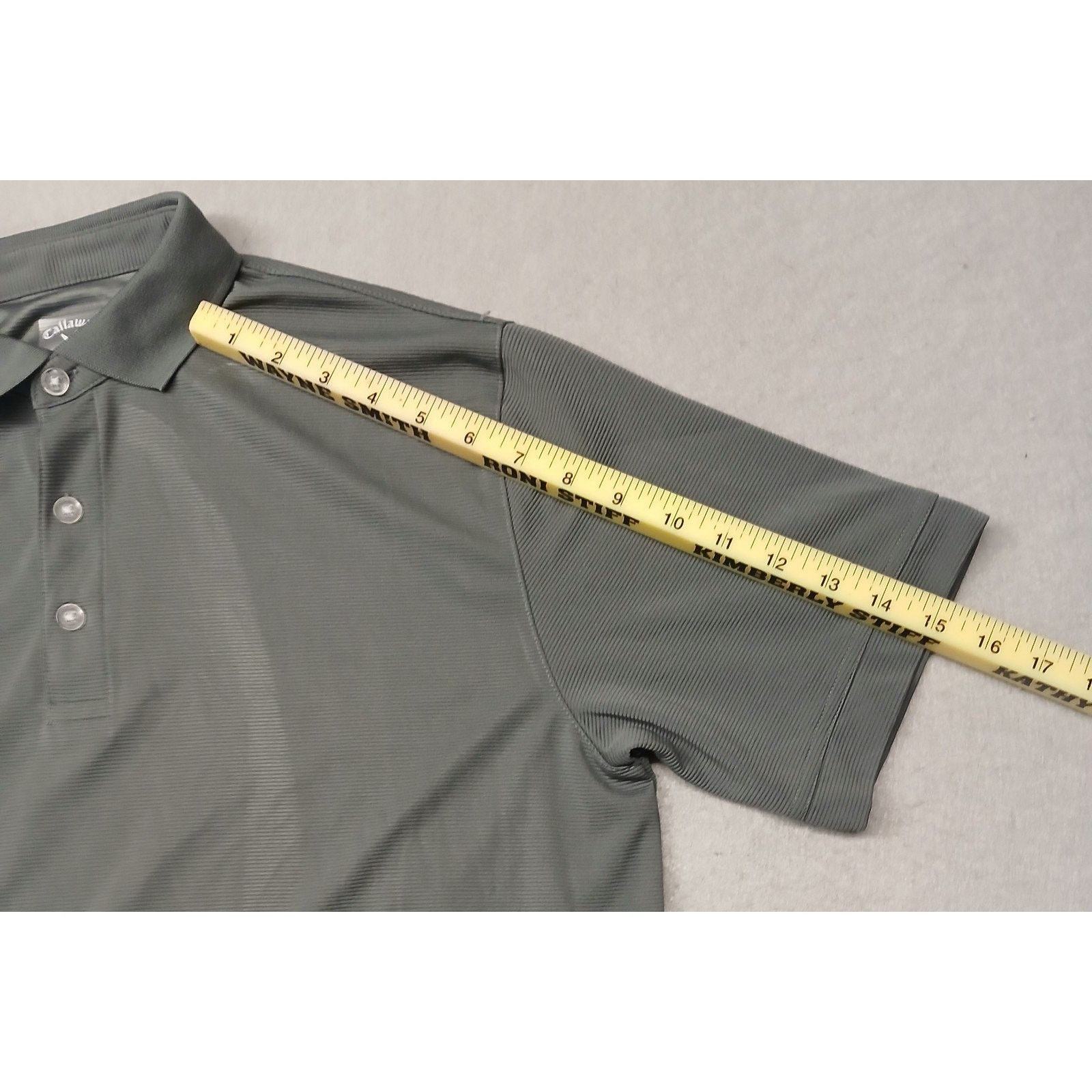 Callaway Callaway (Medium) Men's Gray Opti-Dri Button Polo Shirt Size US M / EU 48-50 / 2 - 5 Thumbnail