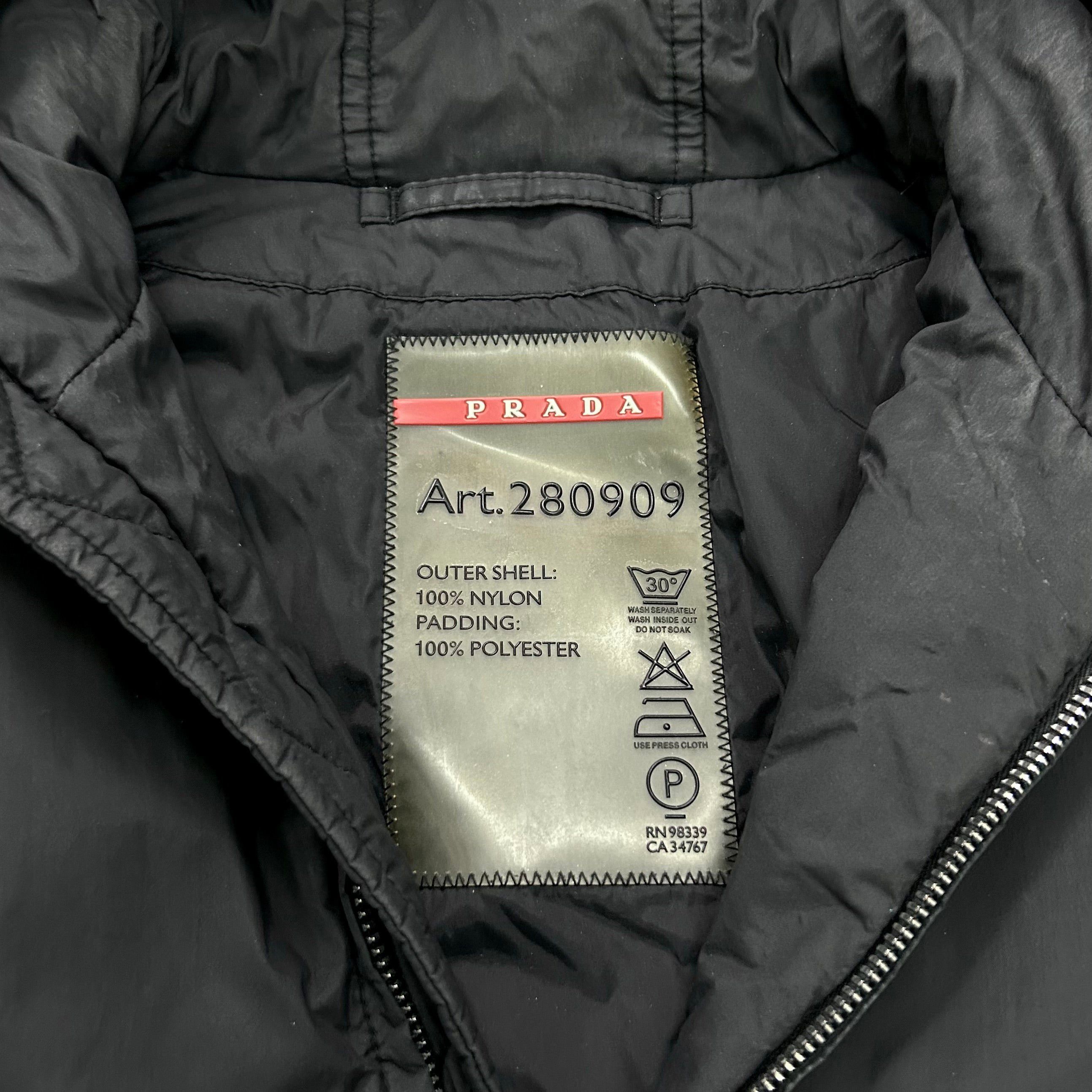 Prada Prada Gore-Tex 2000s Dark Grey Nylon Fur Hood Coat Size US S / EU 44-46 / 1 - 5 Thumbnail
