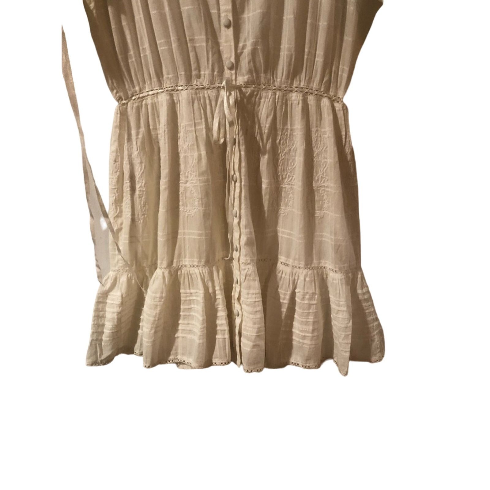 LoveShackFancy Love shack fancy white lace embroidered dress. Size XS / US 0-2 / IT 36-38 - 7 Thumbnail