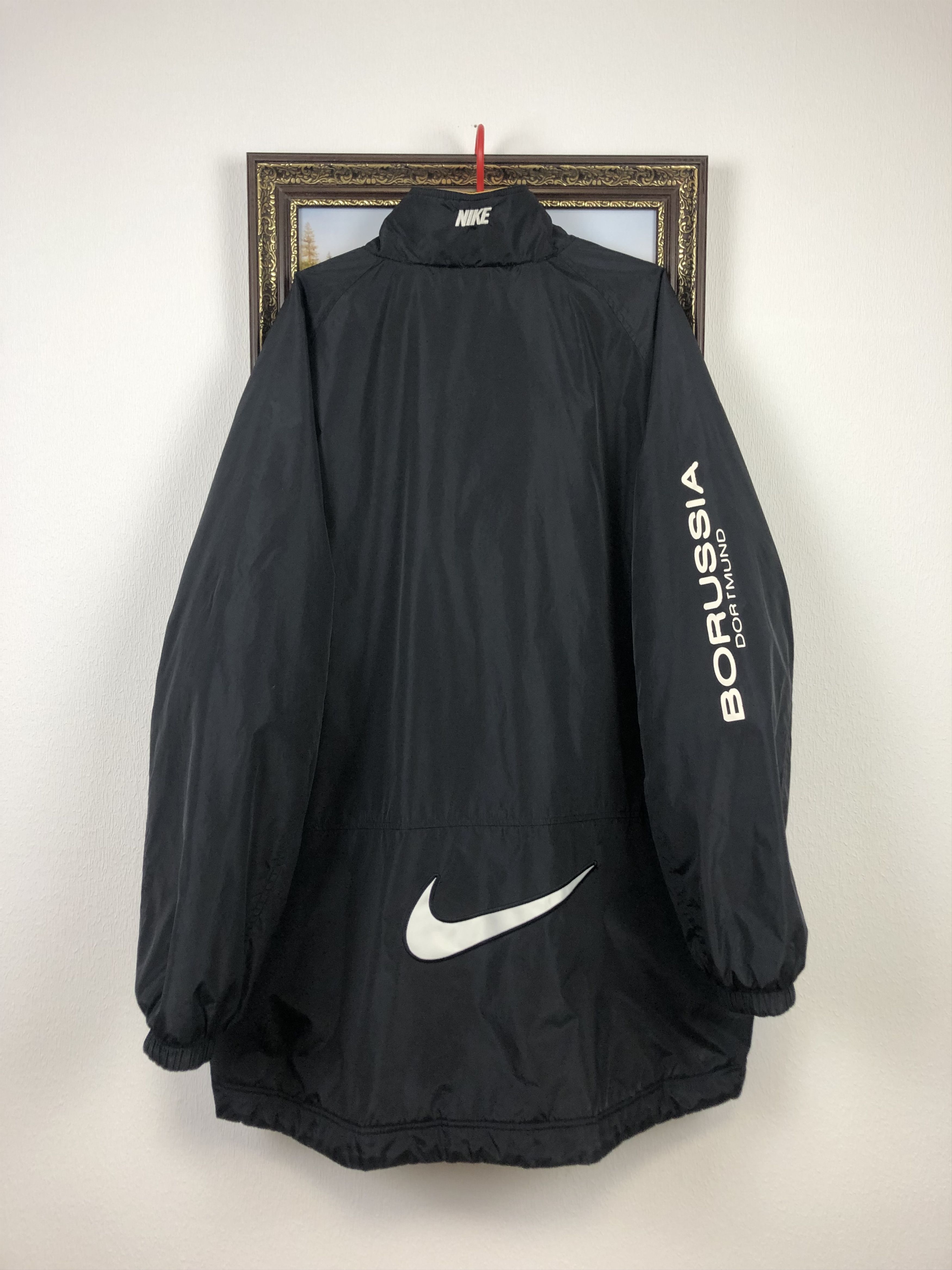 Nike Vintage Borussia Dortmund Football Warm Jacket Double Sided Size US XXL / EU 58 / 5 - 12 Thumbnail