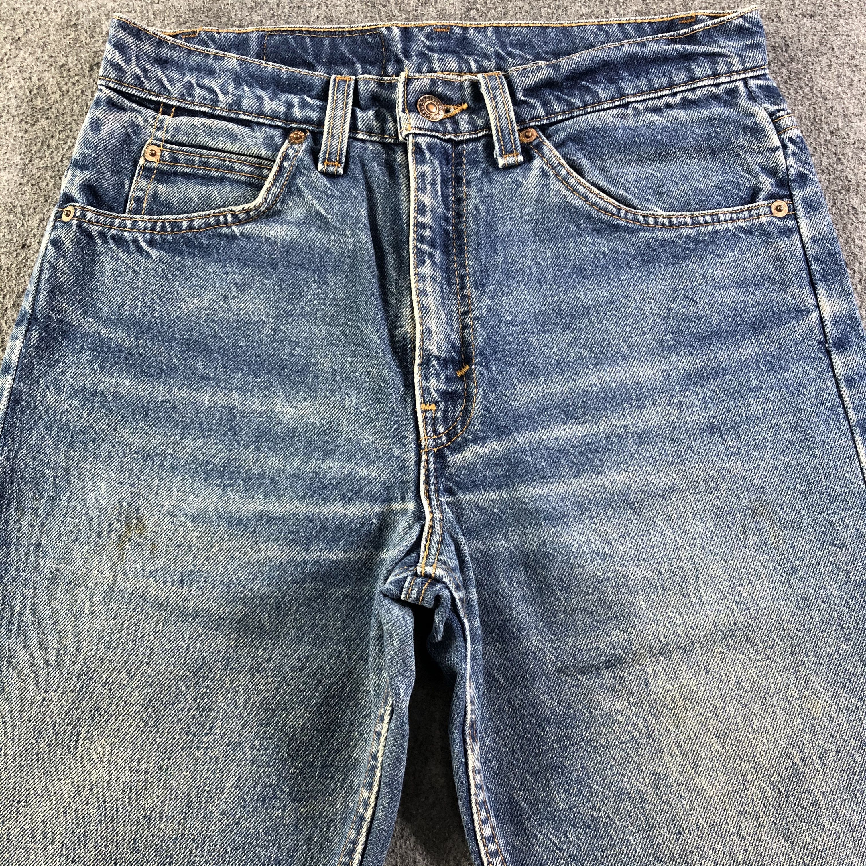 Levi's Vintage 90s Blue Wash Levis 505 Orange Tab Jeans-J2995 Size US 30 / EU 46 - 3 Thumbnail