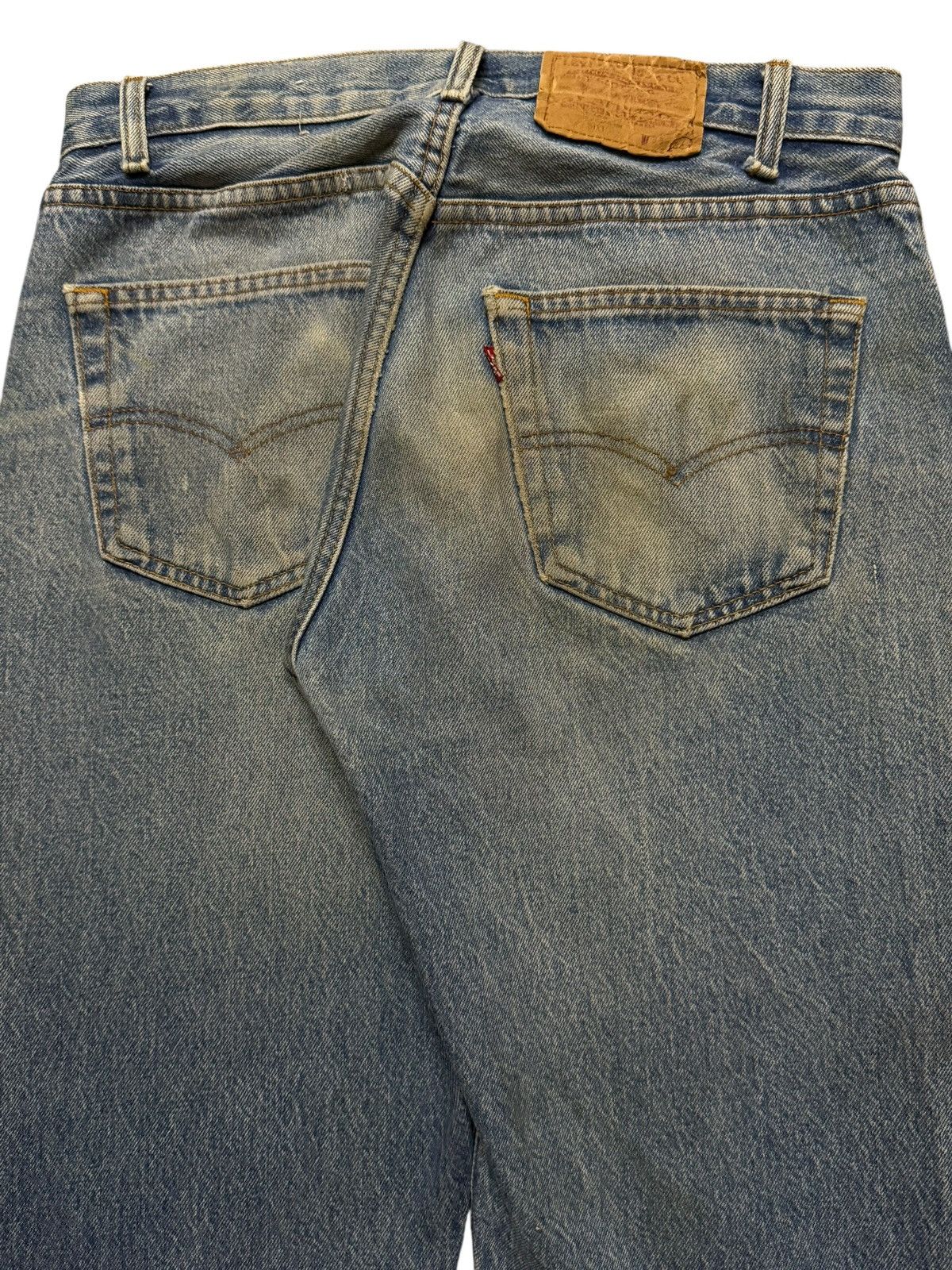 Levi's Vintage 80s Levis 501 Retro Blue Mud Wash Straight Leg Jeans Size US 30 / EU 46 - 5 Thumbnail