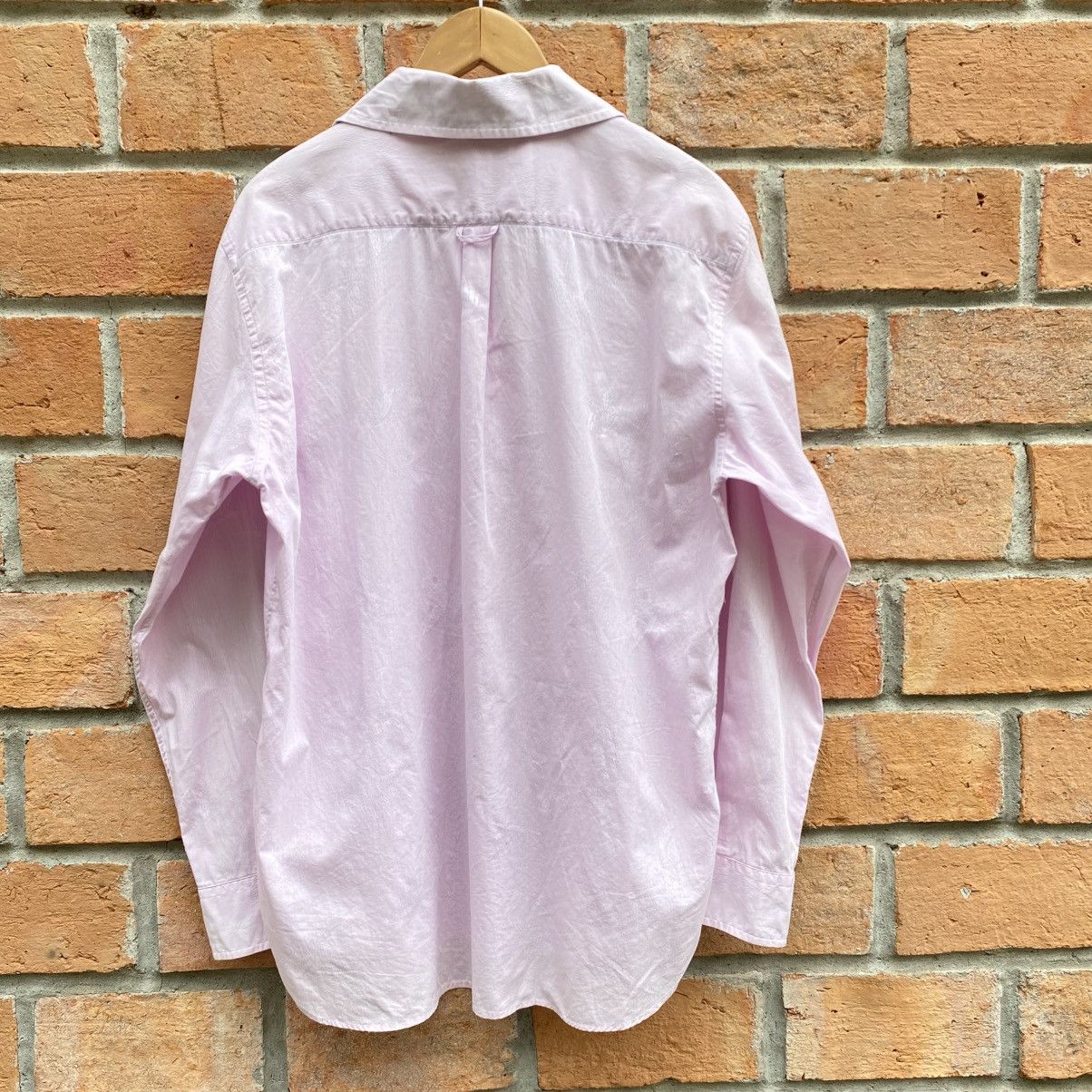 Lanvin LANVIN Pink Lace-Up Collar Shirt Size L / US 10 / IT 46 - 14 Thumbnail