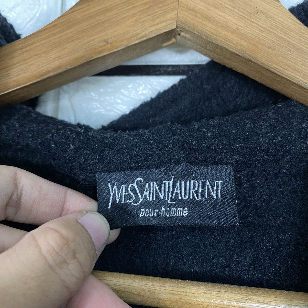Yves Saint Laurent 📌Vintage Zipper Sweater Hoodie Yves Saint Laurent Big Logo Size US L / EU 52-54 / 3 - 20 Thumbnail