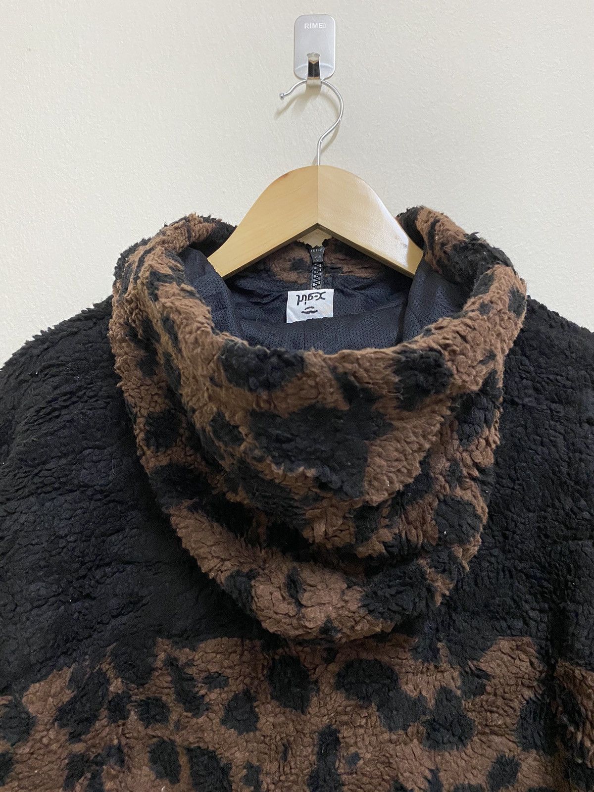 x girl leopard fleece hoody