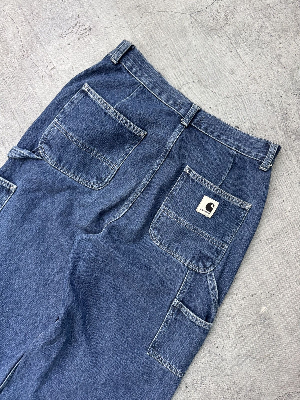Carhartt Vintage Carhartt WIP Baggy Carpenter Denim Pants Jeans Size US 27 - 2 Thumbnail