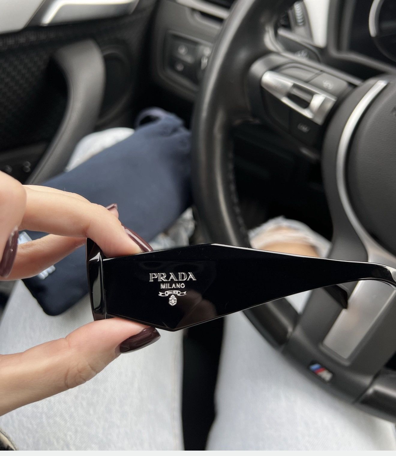 Prada PRADA Raf Simons Runway Symbole Logo Black Sunglasses SPR17W Size ONE SIZE - 8 Thumbnail