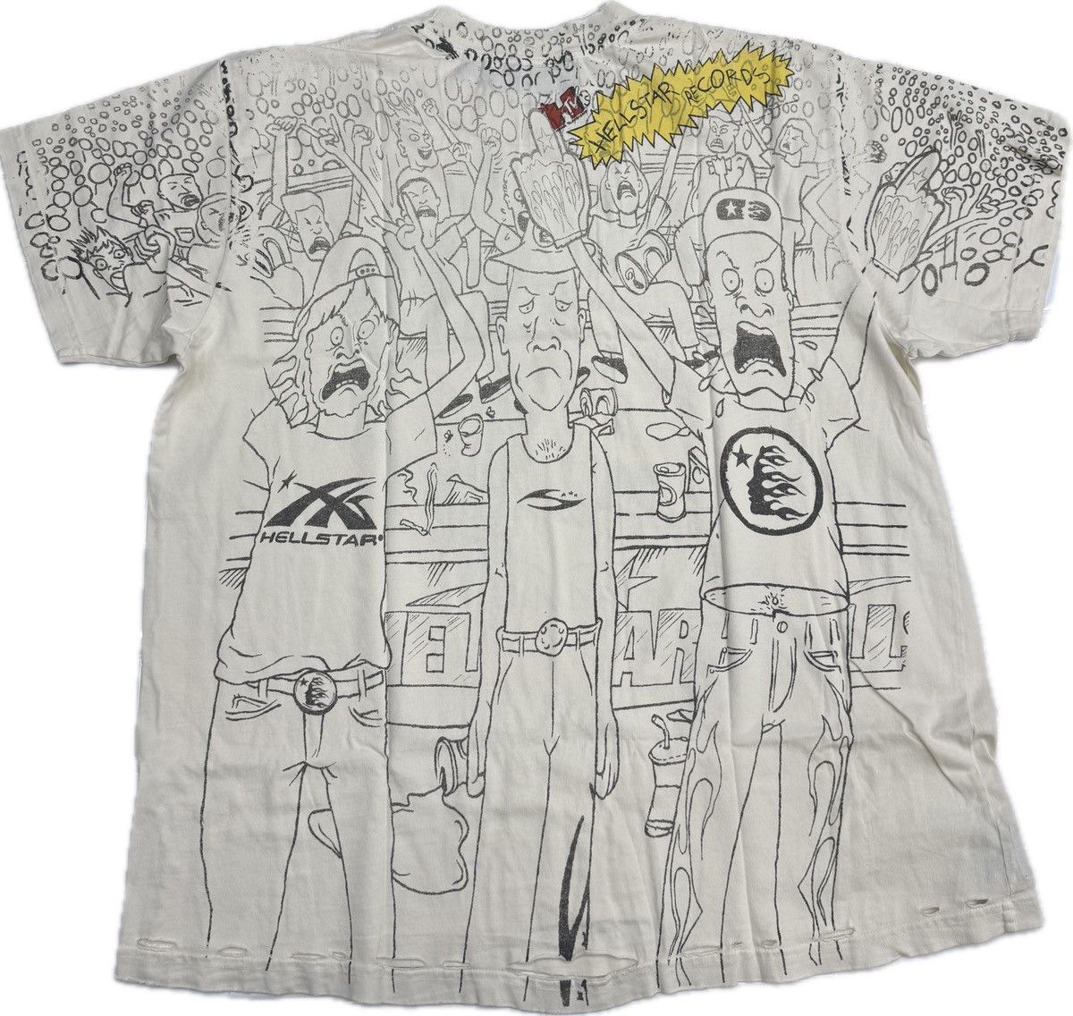 HELLSTAR Hellstar Beevus & Butthead T-shirt Size US L / EU 52-54 / 3 - 3 Thumbnail