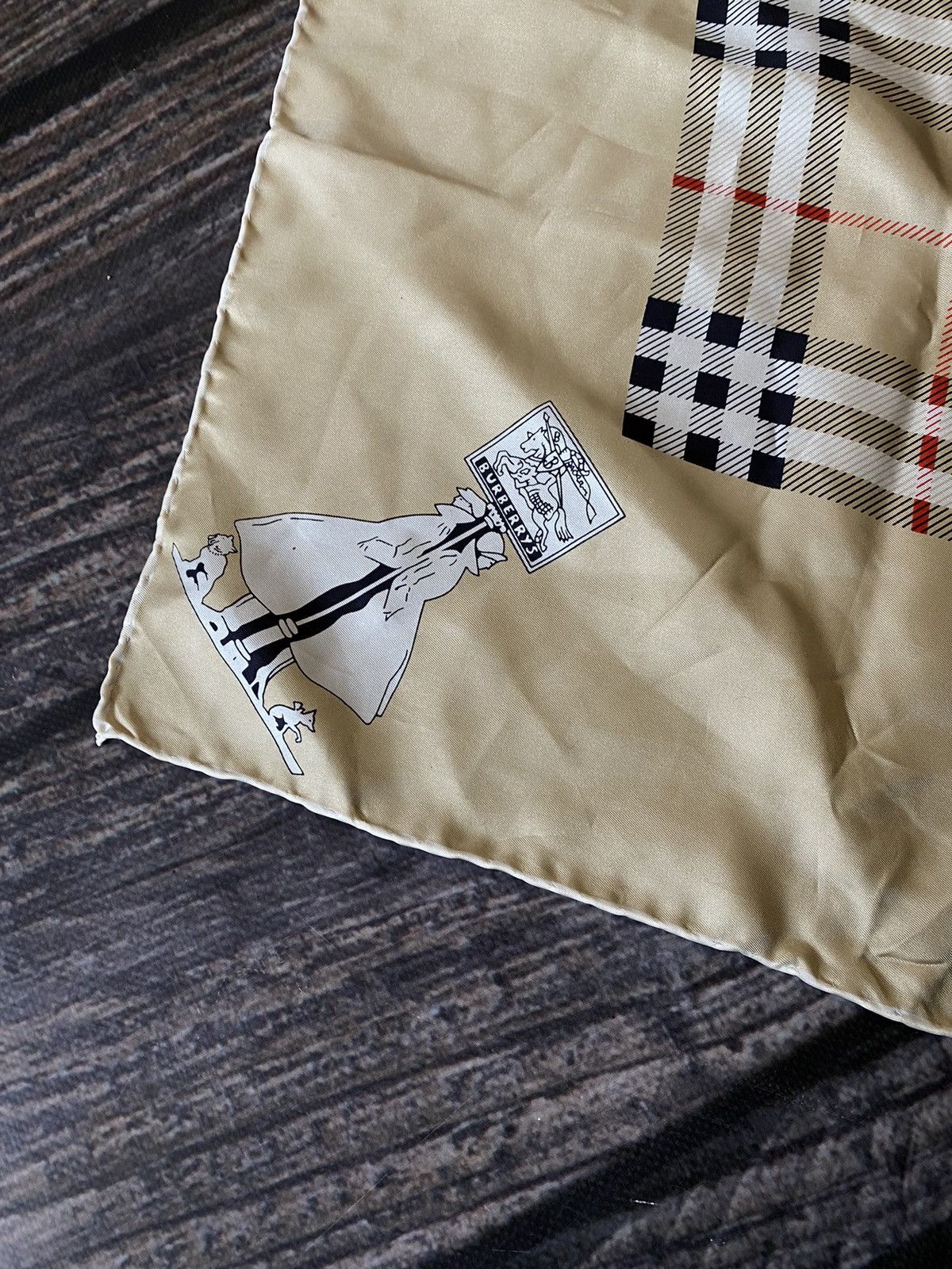 Burberry × Vintage 90’s Burberry 100% Silk Scarf Size ONE SIZE - 2 Thumbnail