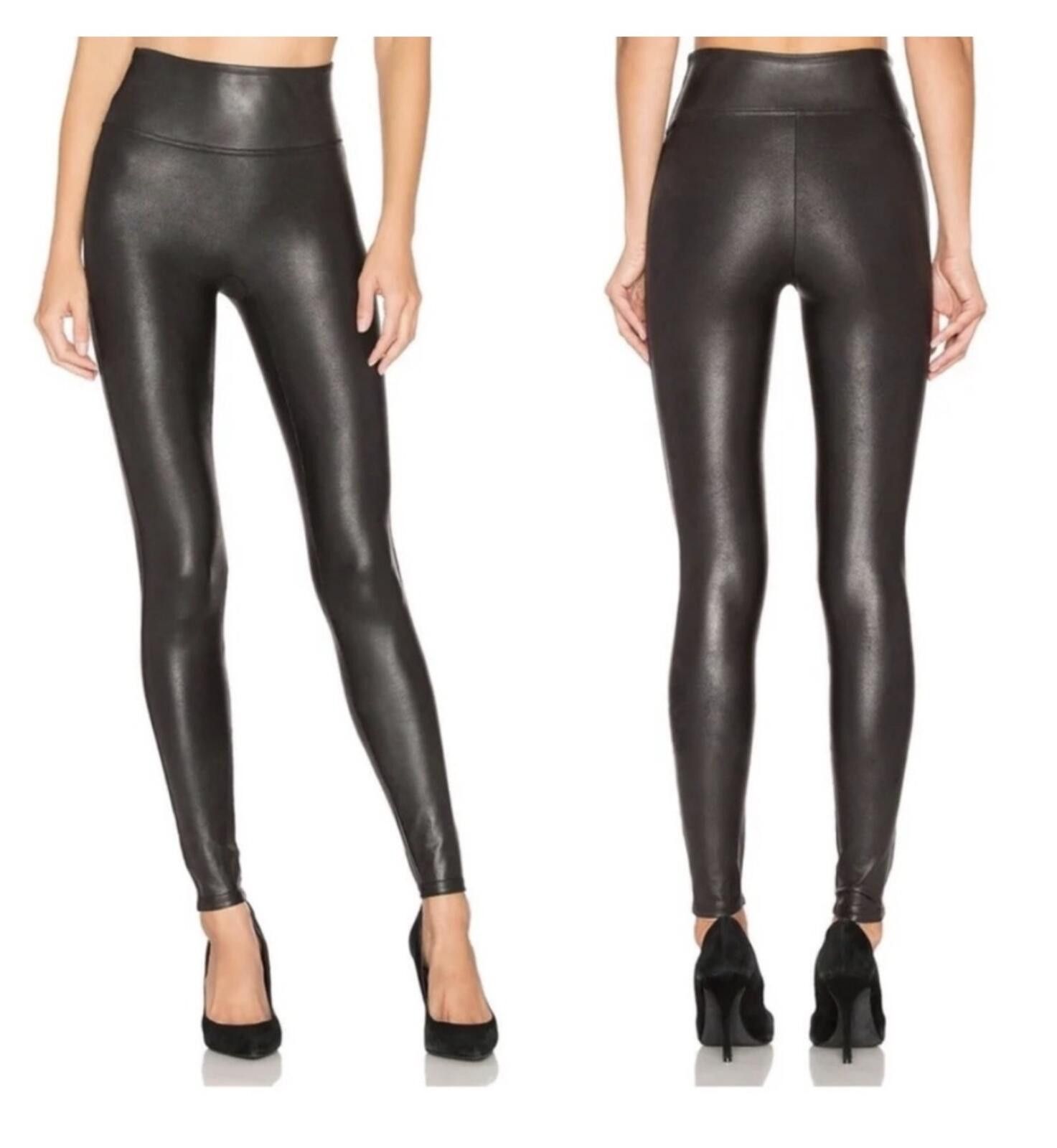 Domenico Spano (SPANX) Black High-Waisted Leggings Size 32" / US 10 / IT 46 - 1 Thumbnail