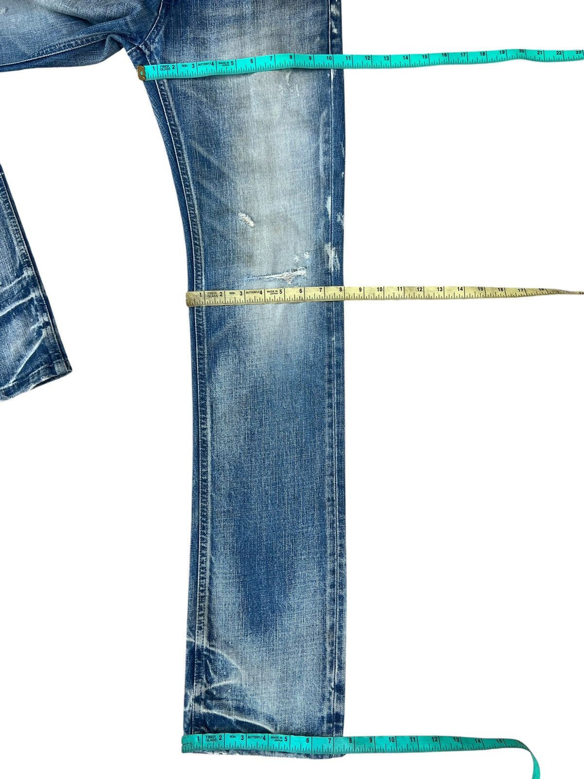 Neil Barrett Vintage Neil Barret Distressed Faded Denim Jeans Size US 29 - 3 Thumbnail