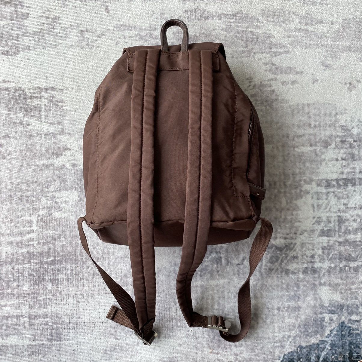 Designer × Japanese Brand × agnes b. Agnes B Brown Mini Backpack Prada Style Size ONE SIZE - 8 Thumbnail