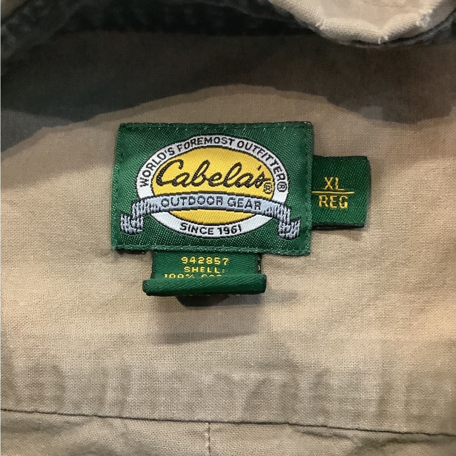 Vintage Cabela’s Right Handed Hunting Padding Long sleeve shirt Size US XL / EU 56 / 4 - 3 Thumbnail