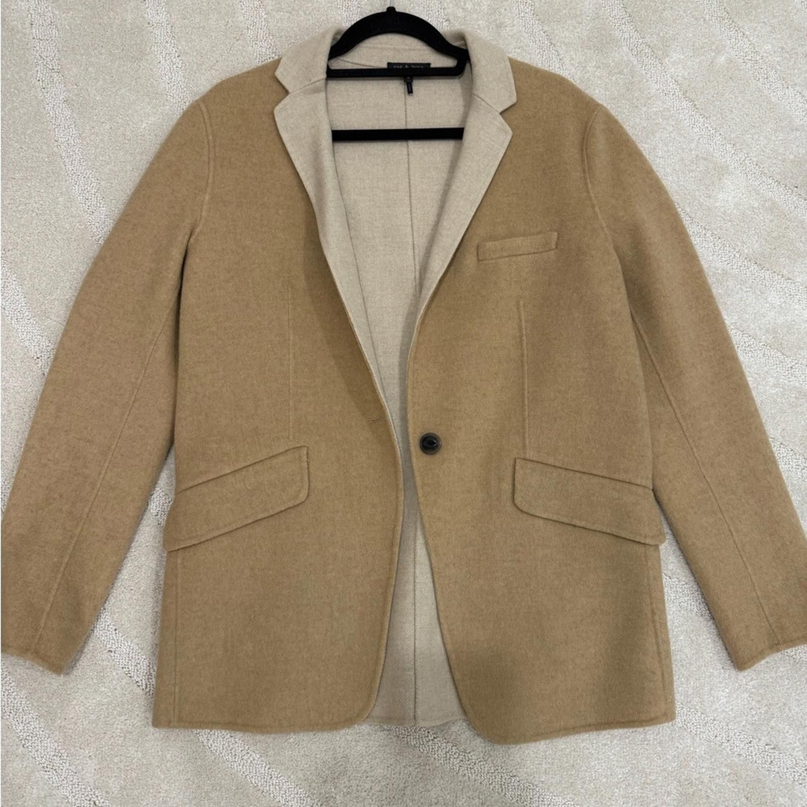 Rag & Bone Rag & Bone Camel Wool-Blend Blazer Size S / US 4 / IT 40 - 3 Thumbnail