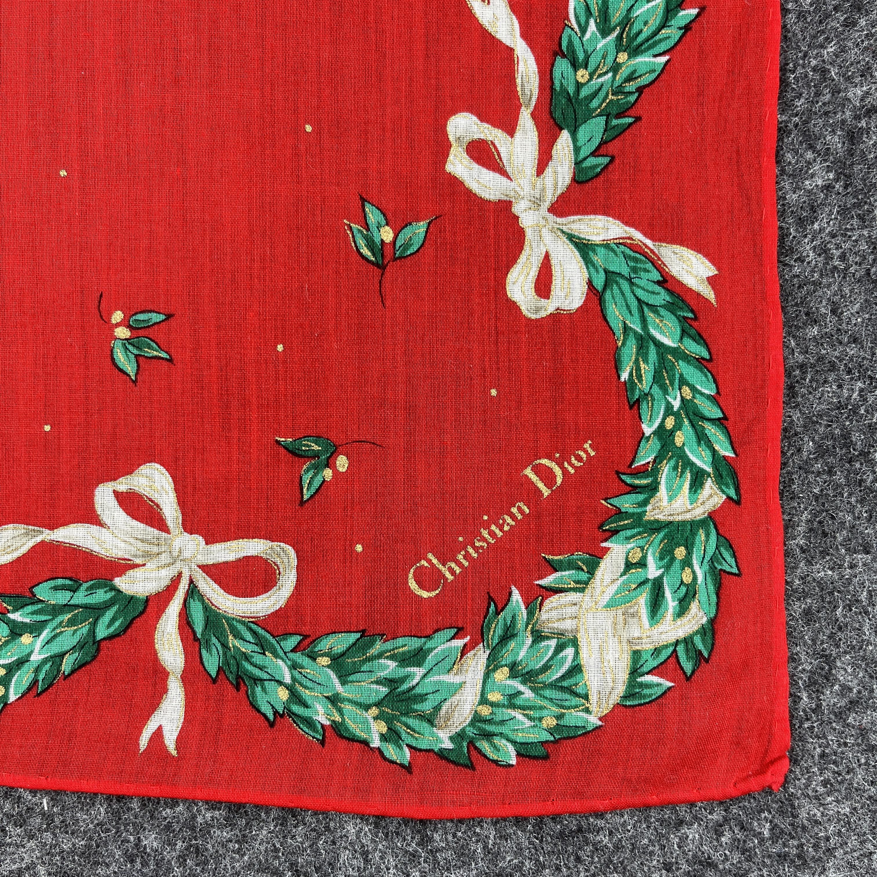 Vintage Christian Dior Handkerchief / Bandana / Neckerchief B167 Size ONE SIZE - 4 Thumbnail