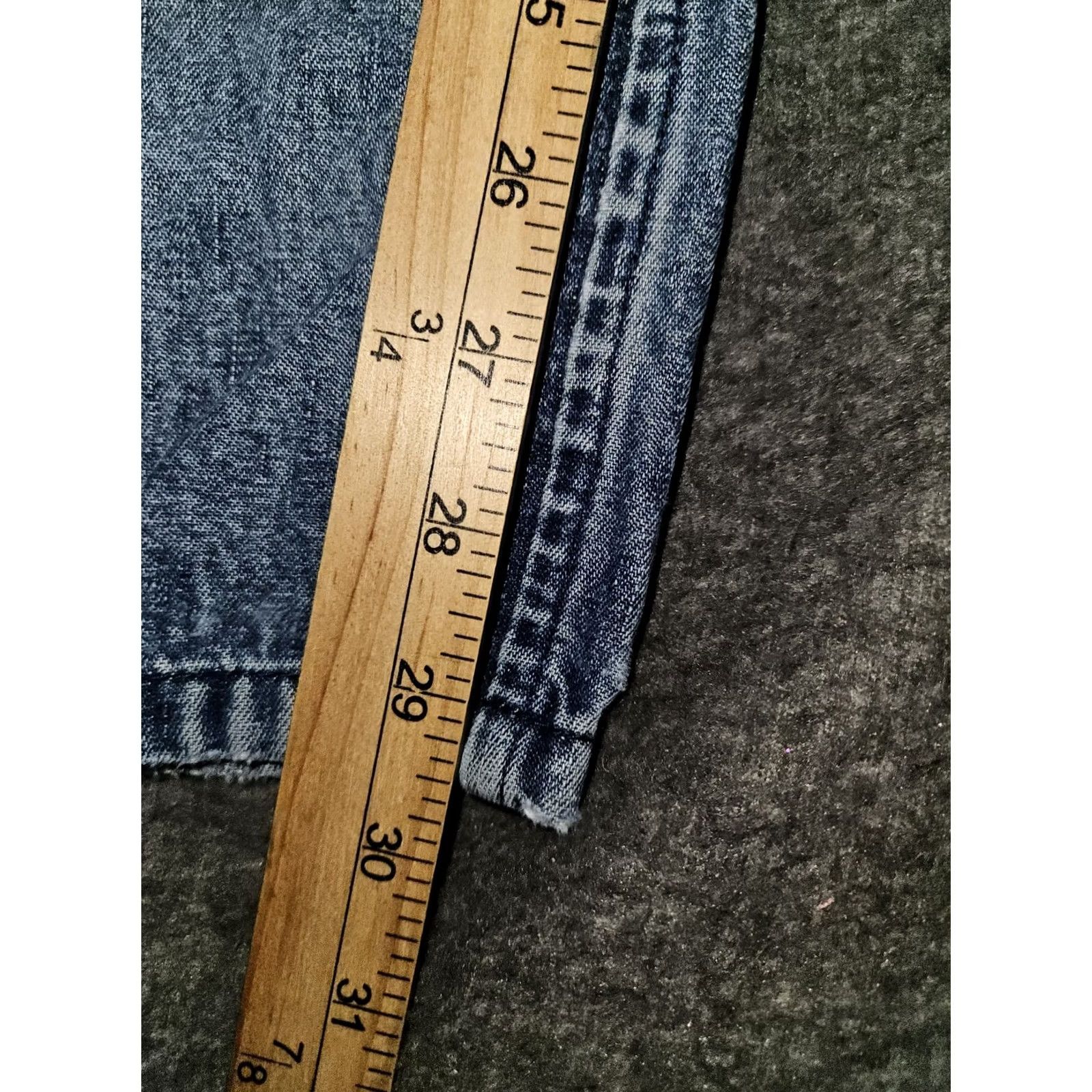 Vintage VINTAGE Vokal Baggy Jeans Men's 34x29.5 Blue High Rise Hip Hop Y2K Hipster Straight 90s Distressed Logo Embroidered Pockets Mens Size US 34 / EU 50 - 6 Thumbnail