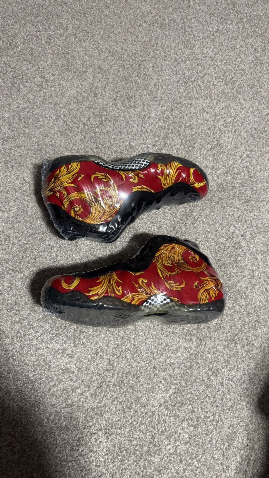 Nike × Supreme SS14 Nike foamposite one supreme Red brand new w/o box Size US 10 / EU 43 - 3 Thumbnail