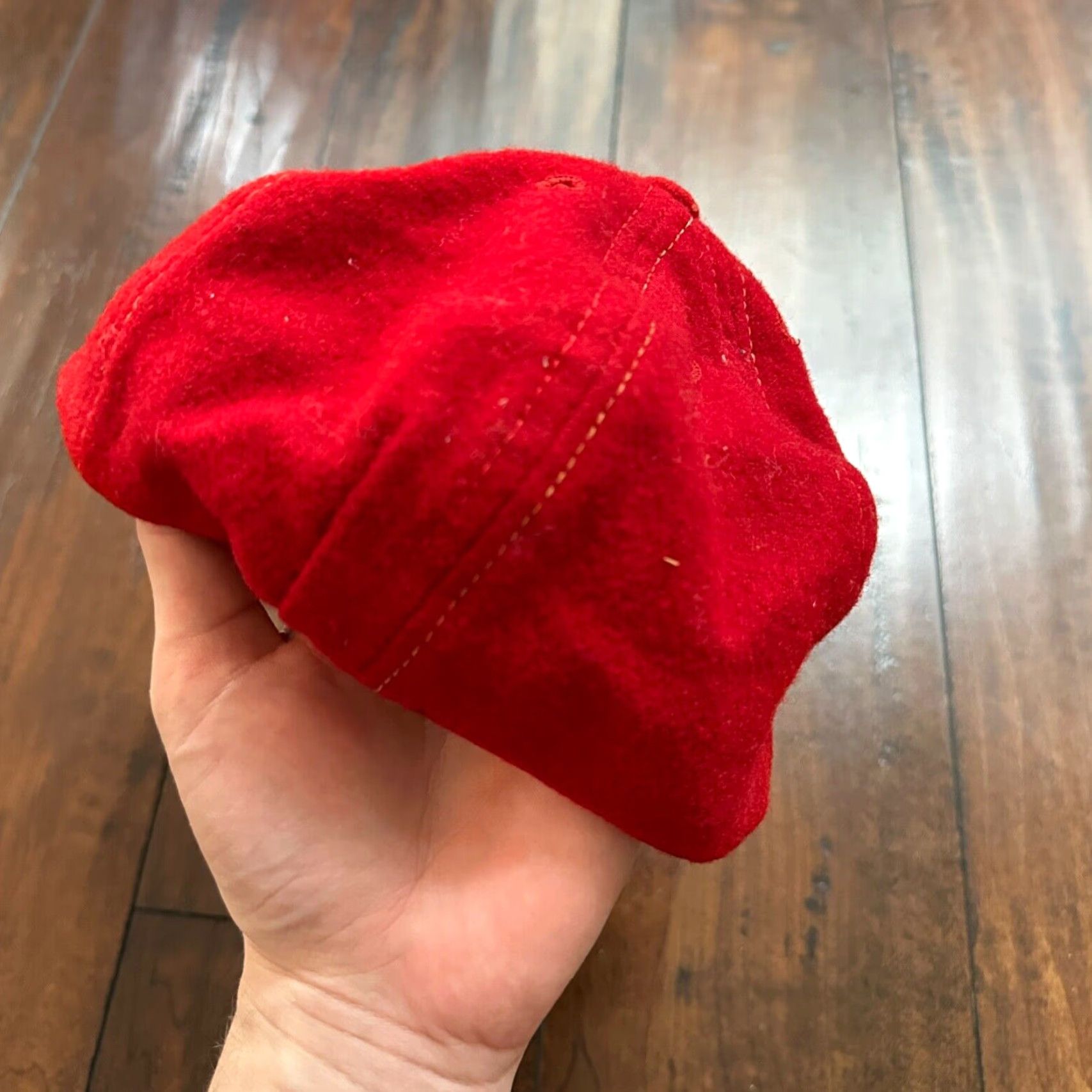 Vintage VINTAGE Red Snapback Hat Cap 1960s 70s 80s 90s Rockabilly Hip Mens One Size Size ONE SIZE - 5 Thumbnail