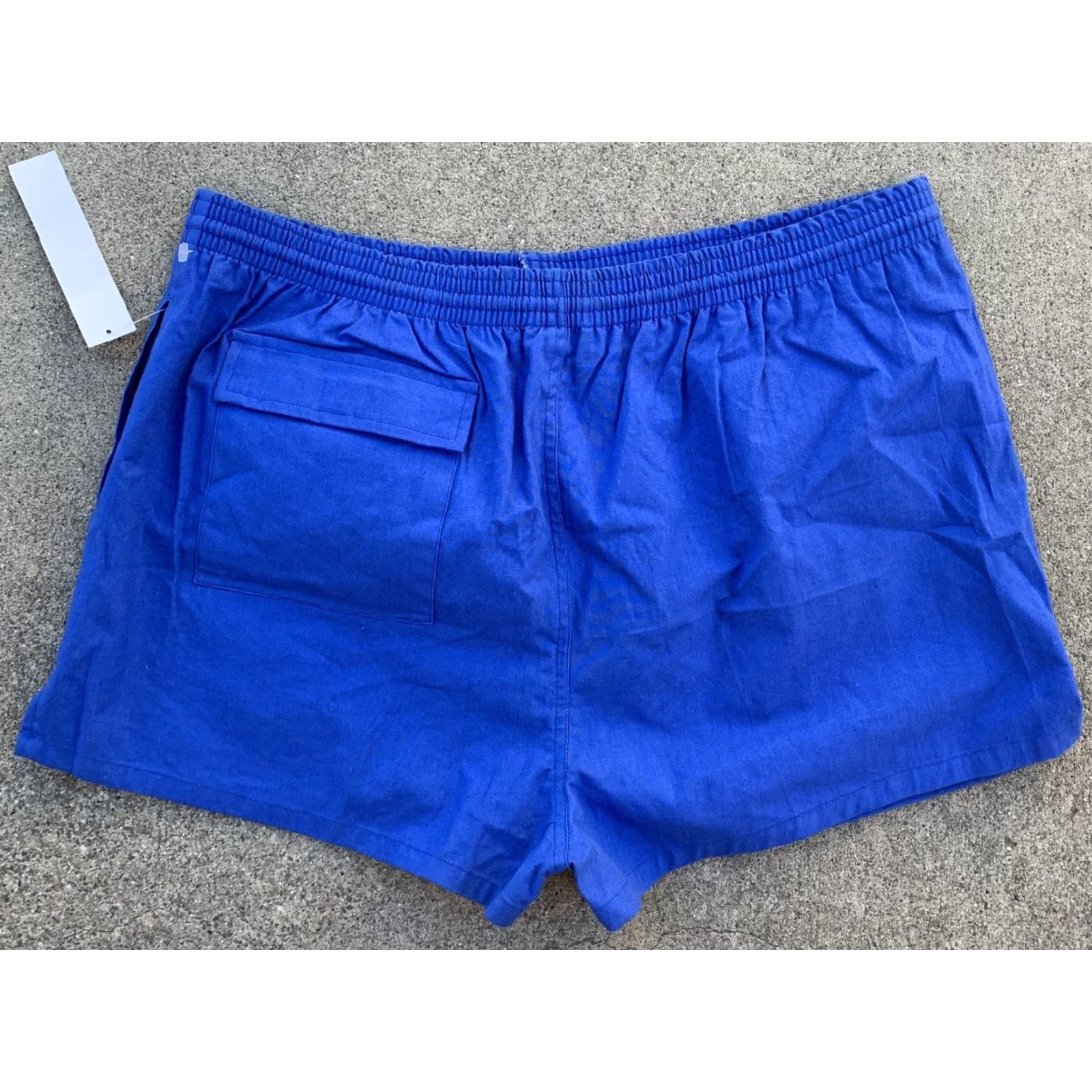 Dunlop VINTAGE Dunlop Sport Swim Shorts Trunks Short Shorts L Men Blue 100% Cotton Size US 33 - 4 Thumbnail