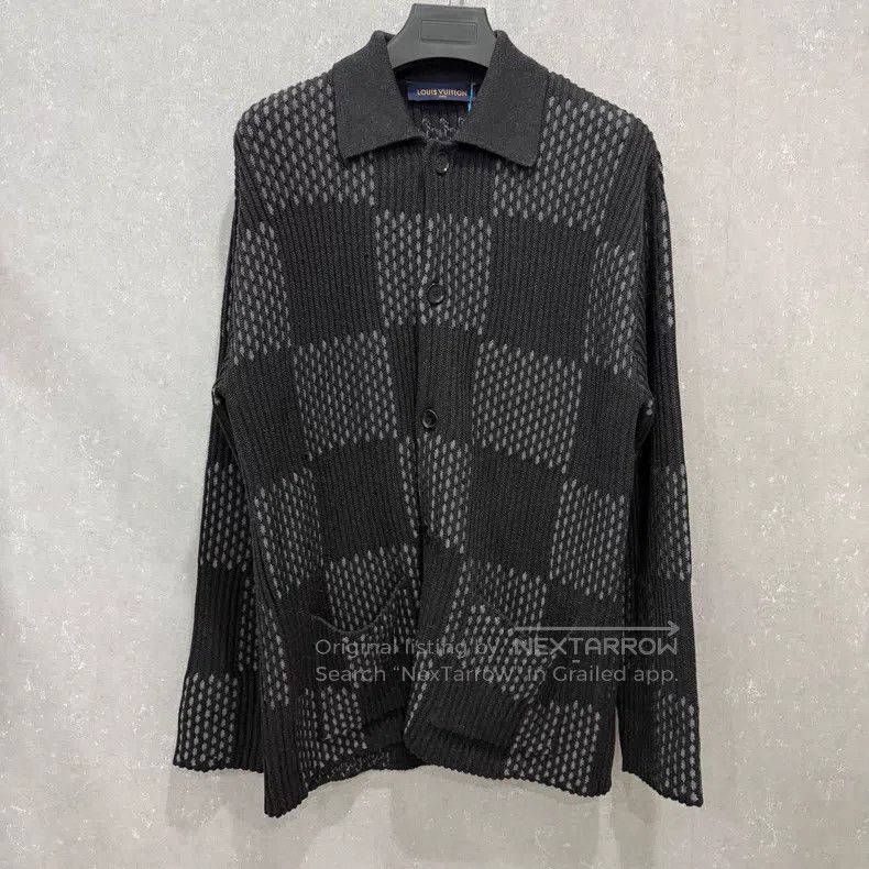 Louis Vuitton Louis Vuitton Checkerboard Knit Cardigan shirt Size US S / EU 44-46 / 1 - 1 Thumbnail