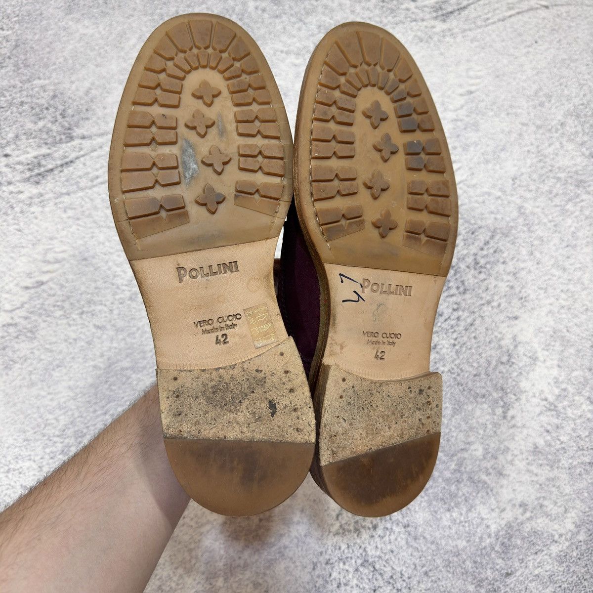Pollini Pollini Mens Nubuck Leather Double Monk Shoes US9 UK8 EU42 Size US 9 / EU 42 - 16 Thumbnail