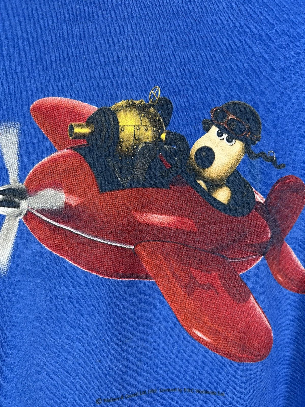 Cartoon Network Rare Vintage 1989 Wallace and Gromit T-Shirt Cartoon Size US L / EU 52-54 / 3 - 4 Thumbnail