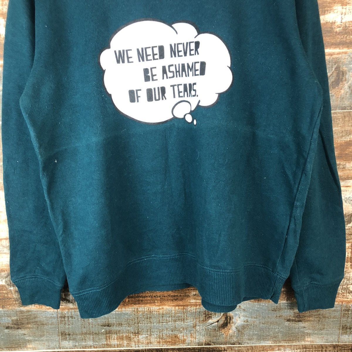 Homespun Knitwear × Japanese Brand T Graphics Green sweatshirt #A2062 Size M / US 6-8 / IT 42-44 - 6 Thumbnail