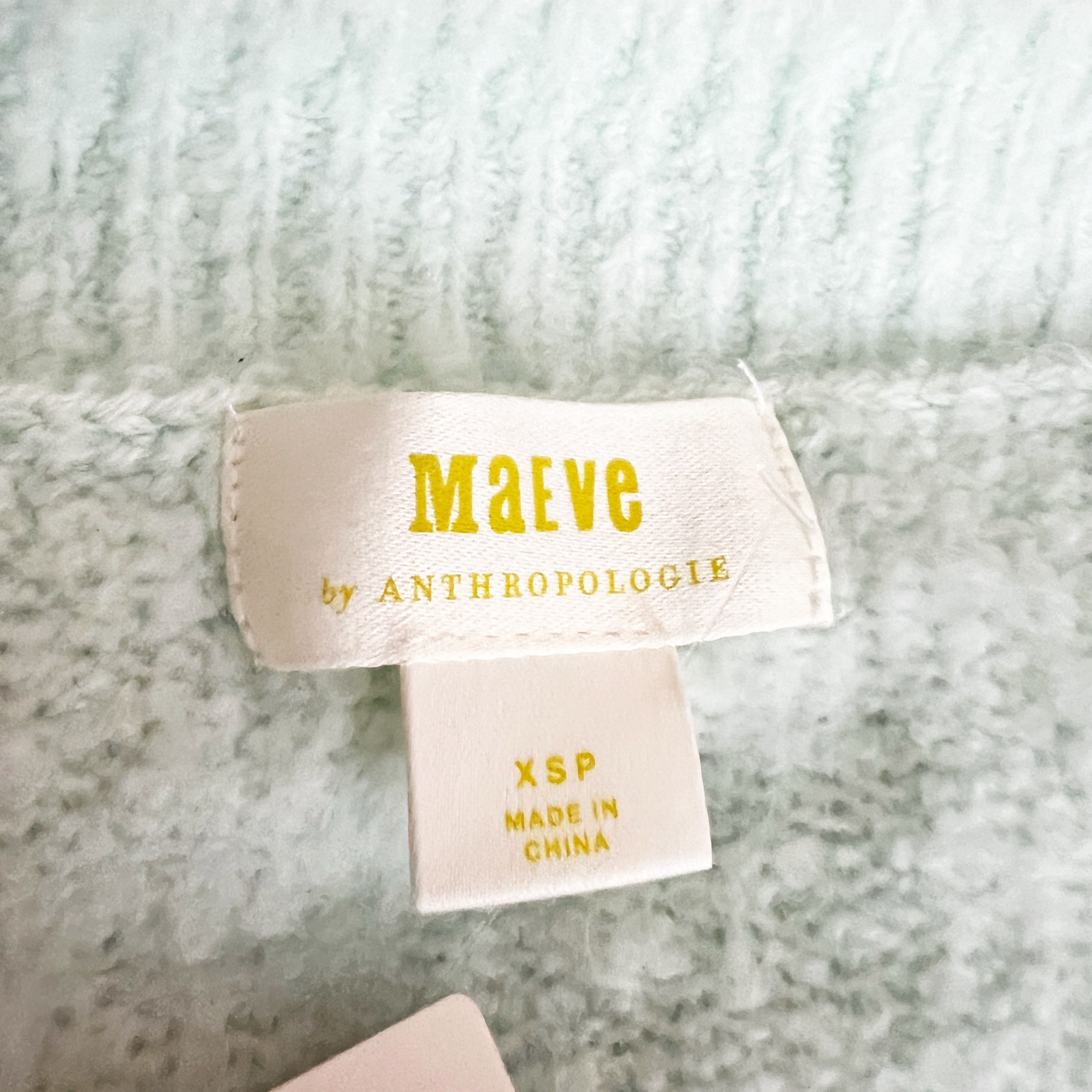 Anthropologie NEW Maeve Anthropologie Wool Plush Fuzzy V Size XS / US 0-2 / IT 36-38 - 2 Thumbnail