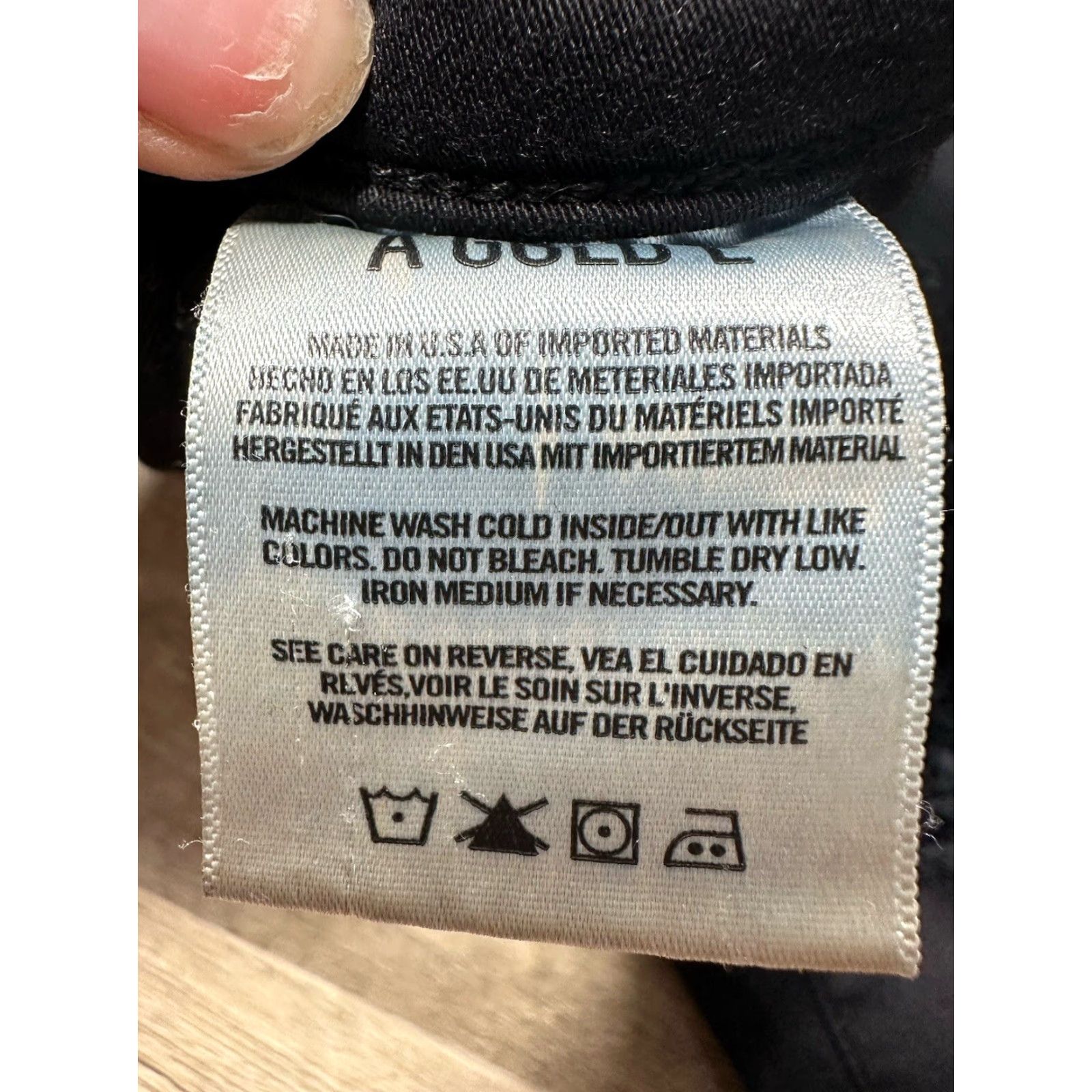 Agolde AGOLDE Jeans Women 26 Black Cotton Blend Skinny Distressed Size 26" / US 2 / IT 38 - 4 Thumbnail